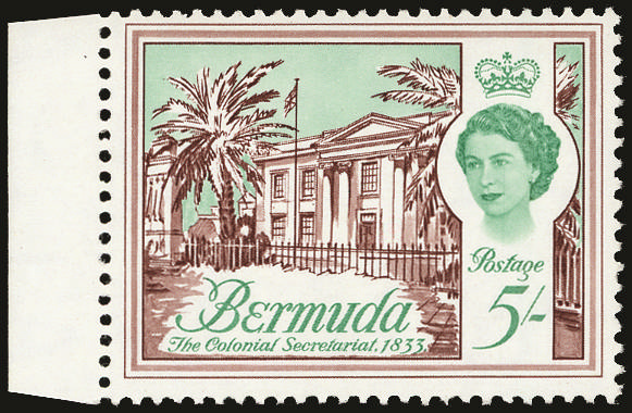 BERMUDA 1970 SG246a Mint unmounted Decimal currency 60c on 5s error Surcharge omitted