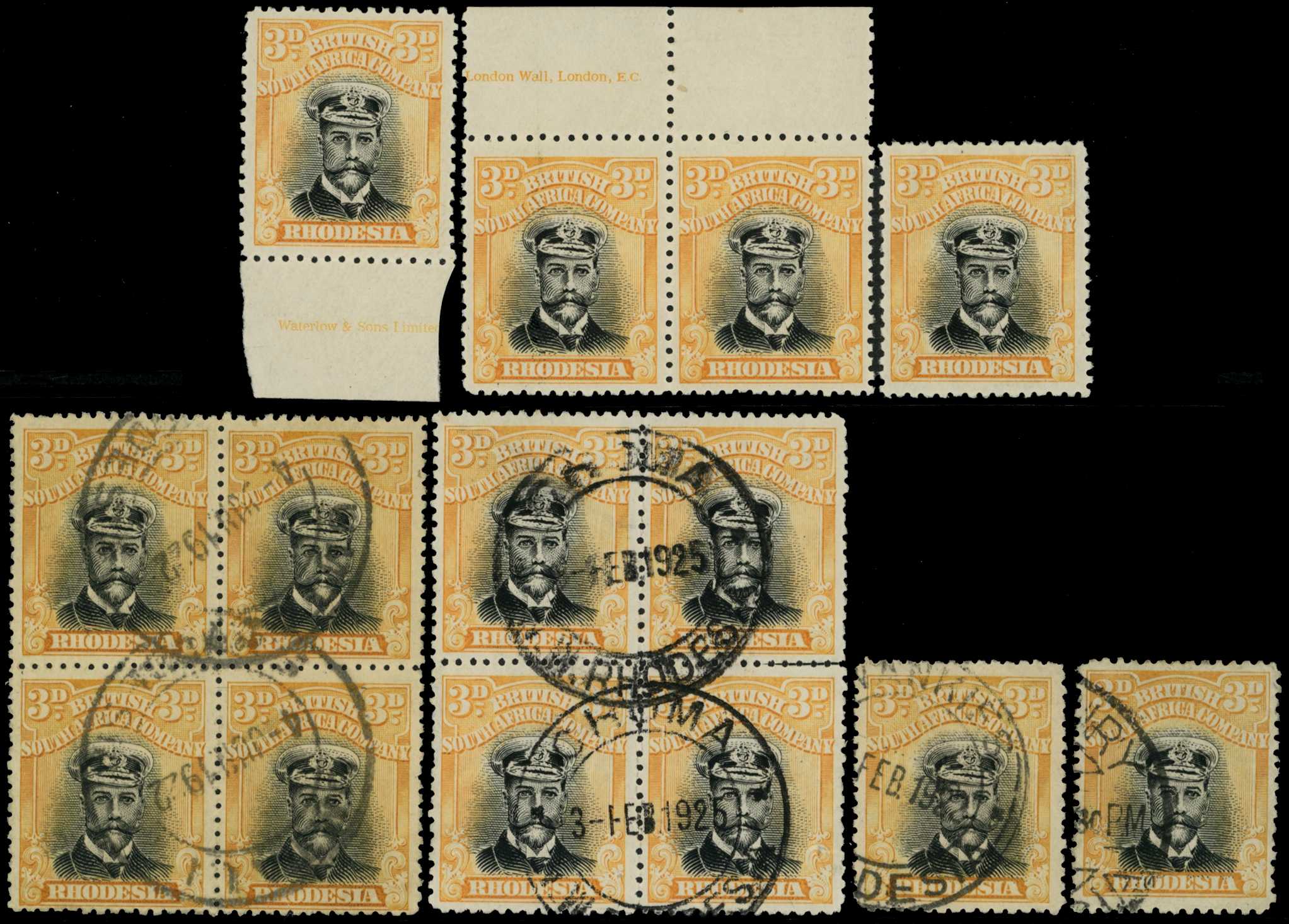 1922-3 3d Head Die IIIB, perf 14, white...