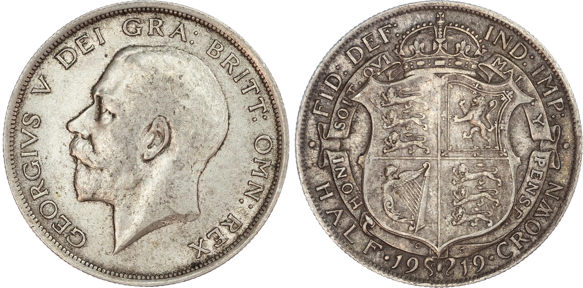Great Britain. George V AG Halfcrown. 1919. 