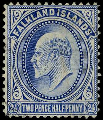 1904 2½d ultramarine with inverted...
