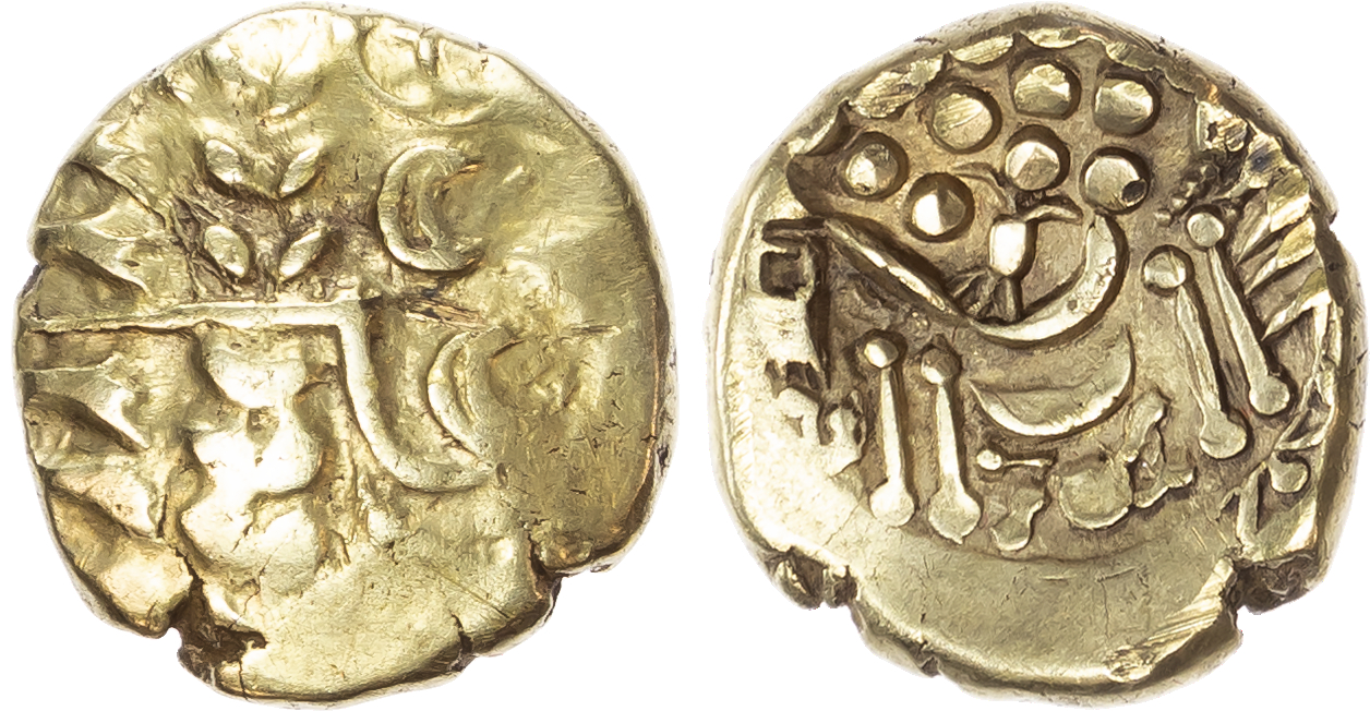 Belgae (c. 60-20 BC) AV Stater, British B ‘Chute’ type, 6.19g. 