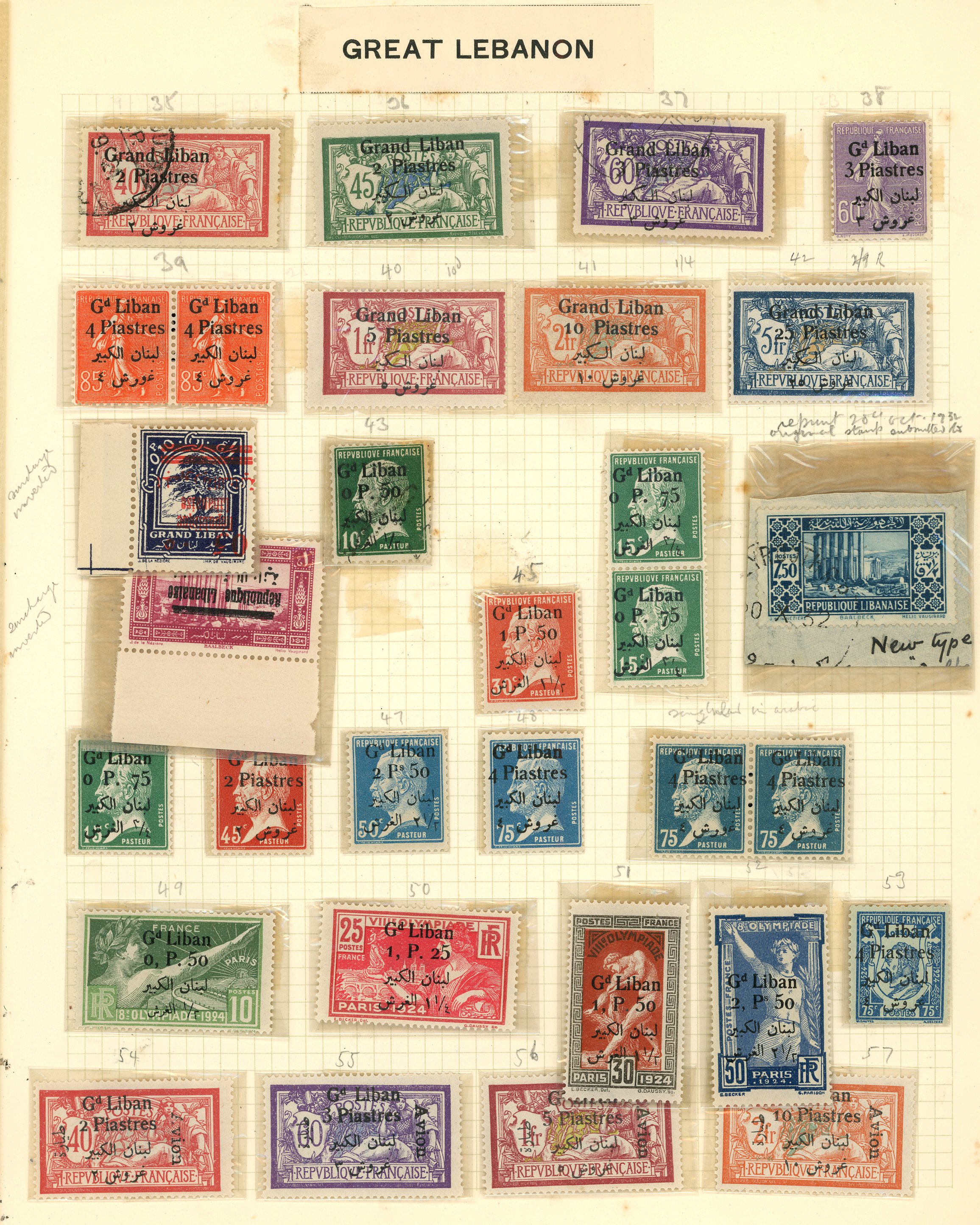 1924-1938 Specialised collection on album...