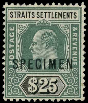 1904-10 Wmk Multi CA, $25 grey-green and...