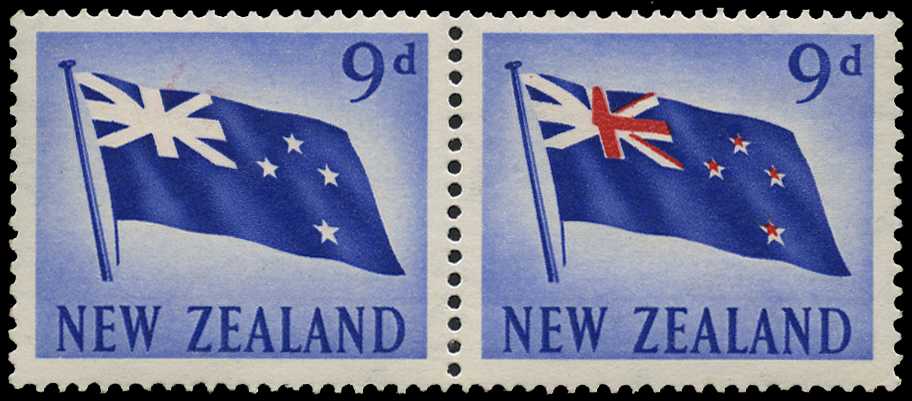 1960 9d National Flag unmounted o.g....