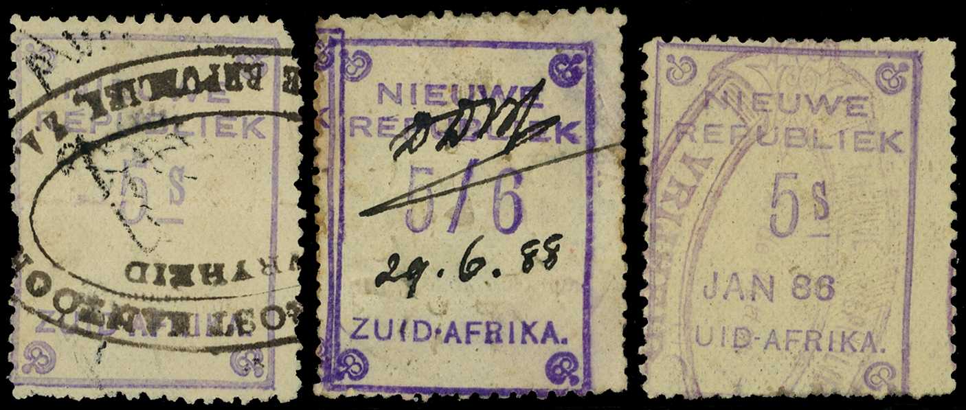 Collection of Fiscally used postage stamps...