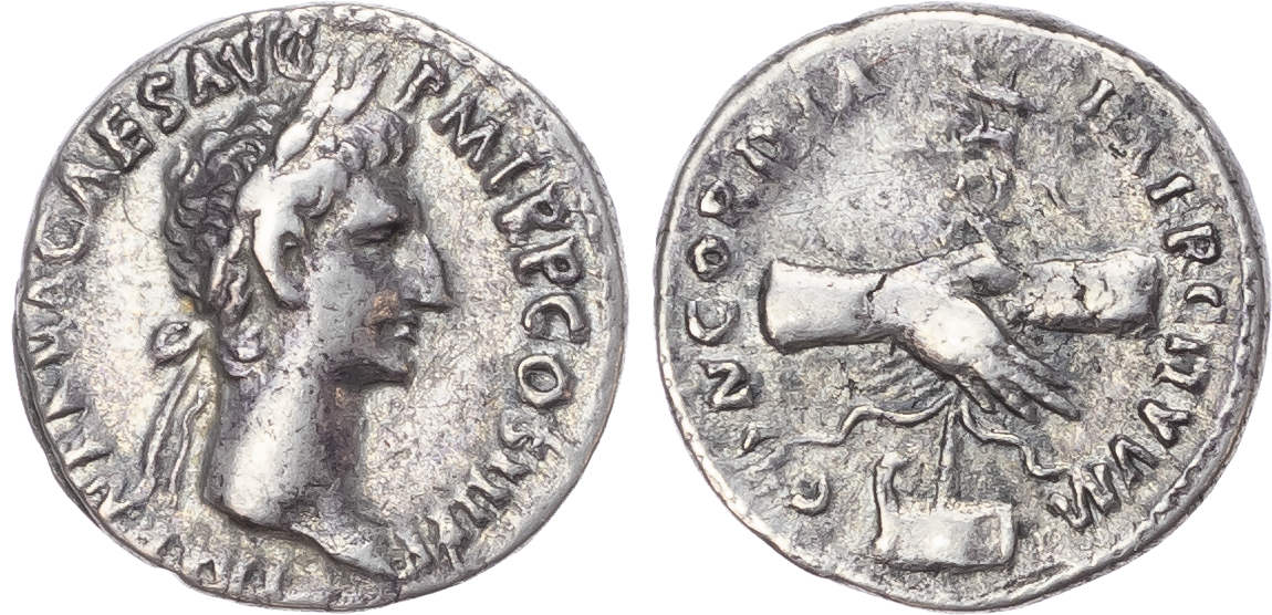 Nerva (AD 96-98) AR Denarius, Rome, AD 97, 3.47g.