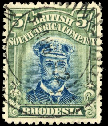 Rhodesia 5/- SG 255n used