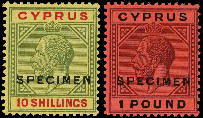 Cyprus SG 100s-101s Specimens