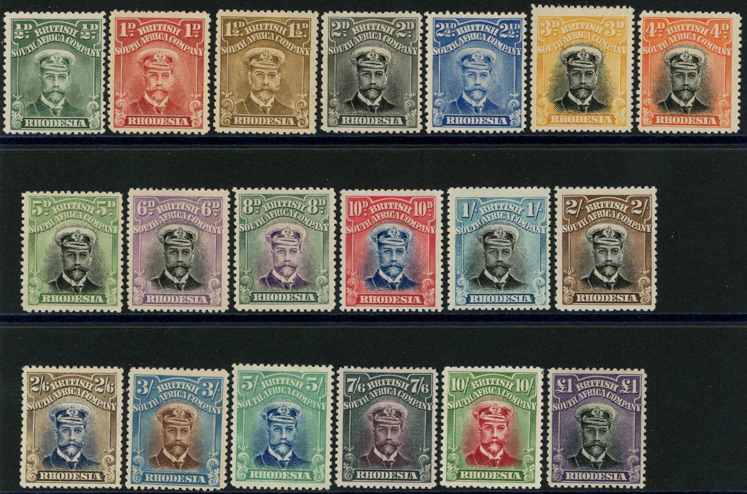 1913-23 Admiral representative set of...