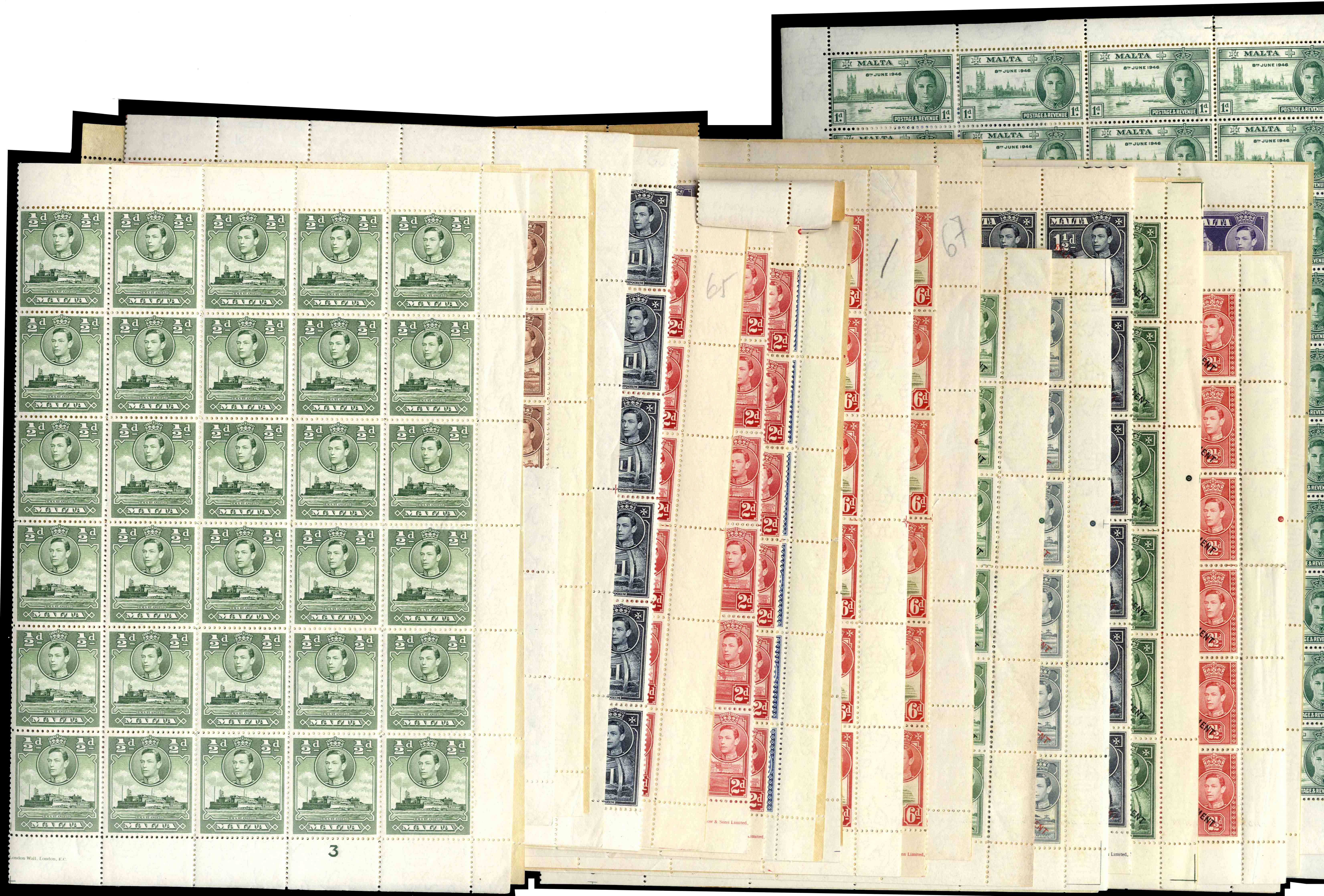 Malta KG VI large blocks