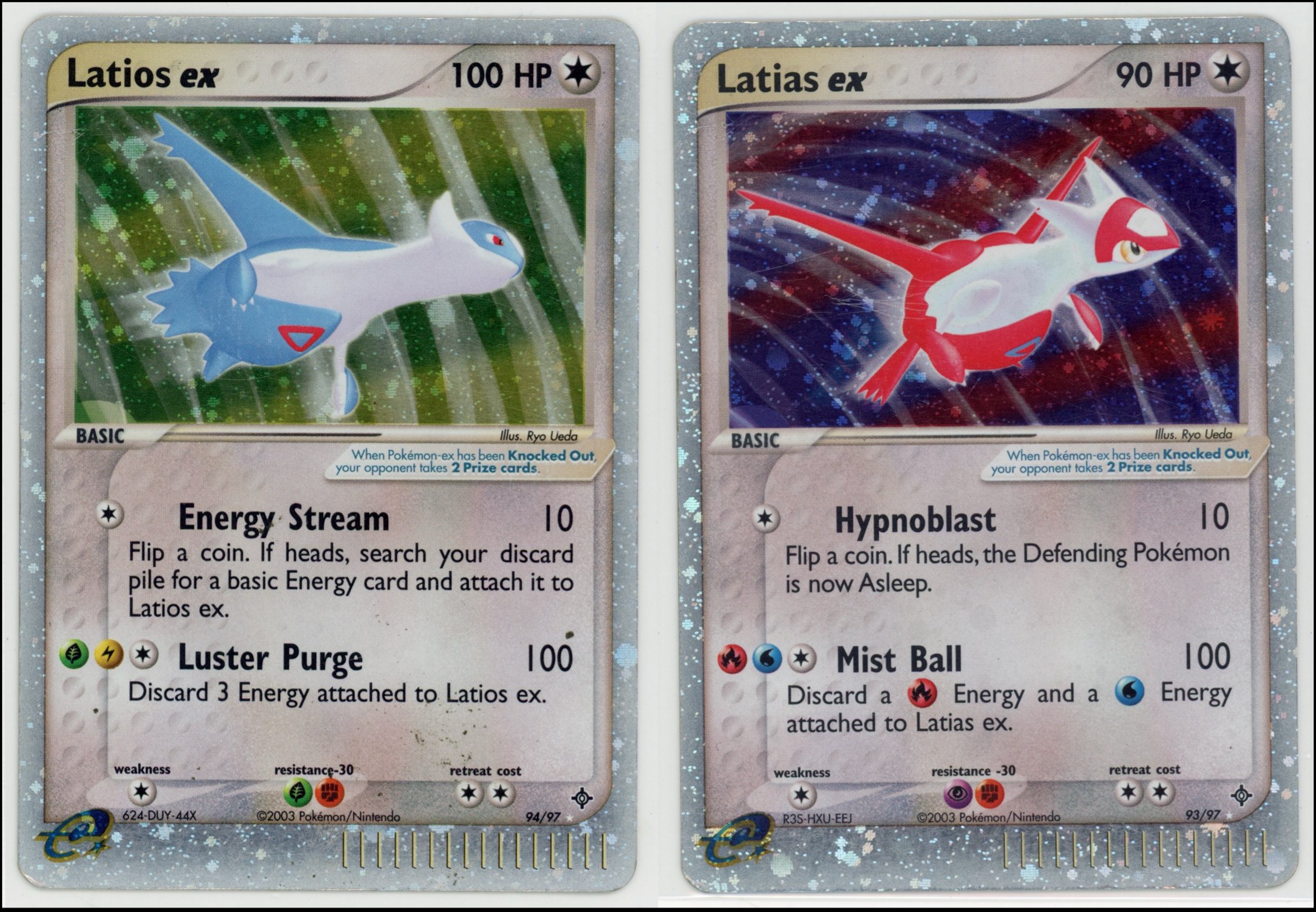 Latias ex #93 // Latios ex #94 - EX Dragon HP
