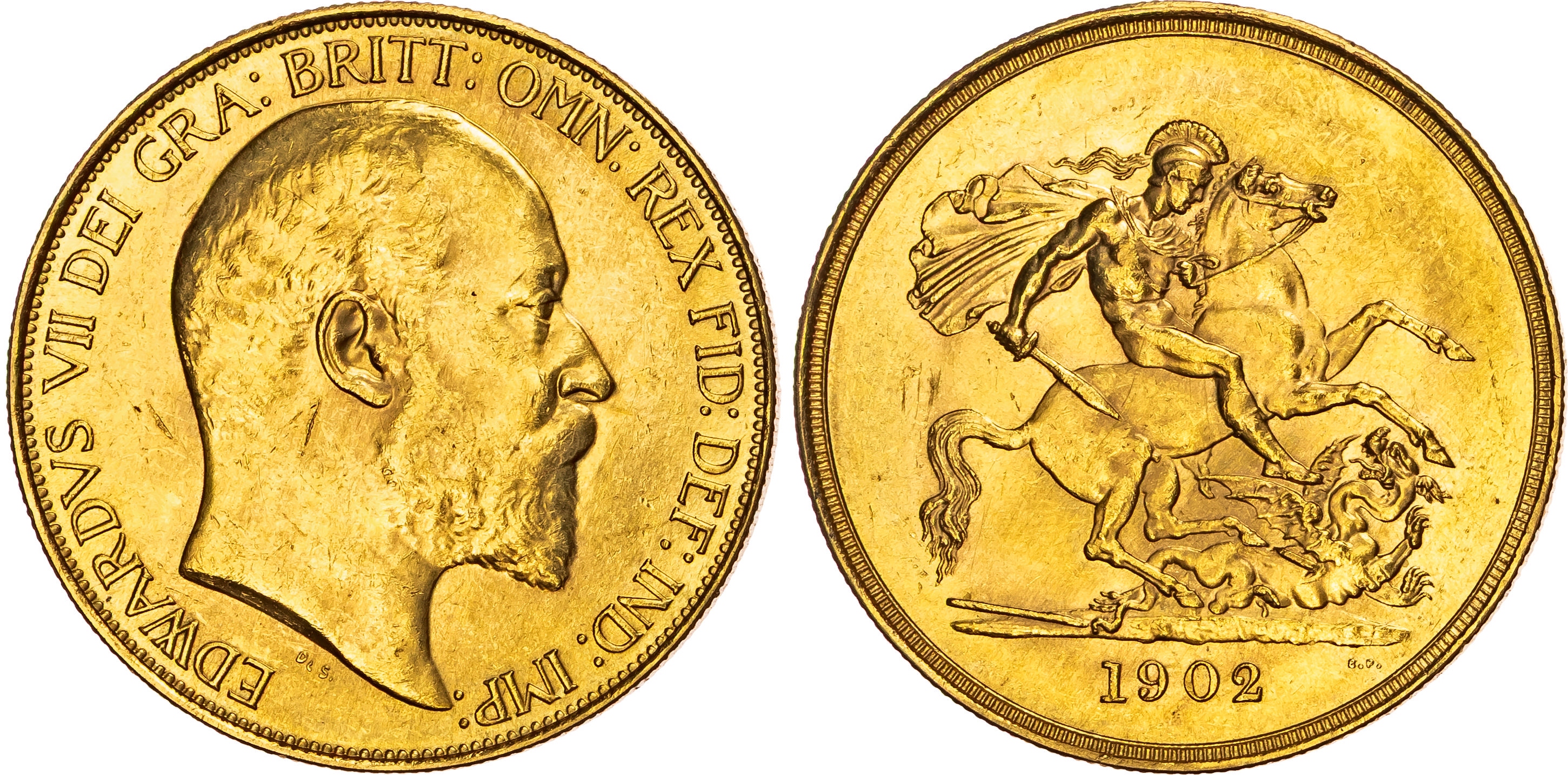 Edward VII (1901-1910), Five Pounds, Currency, 1902.