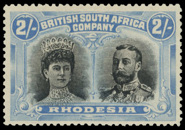 † 2s deep black and blue RSC C, mint