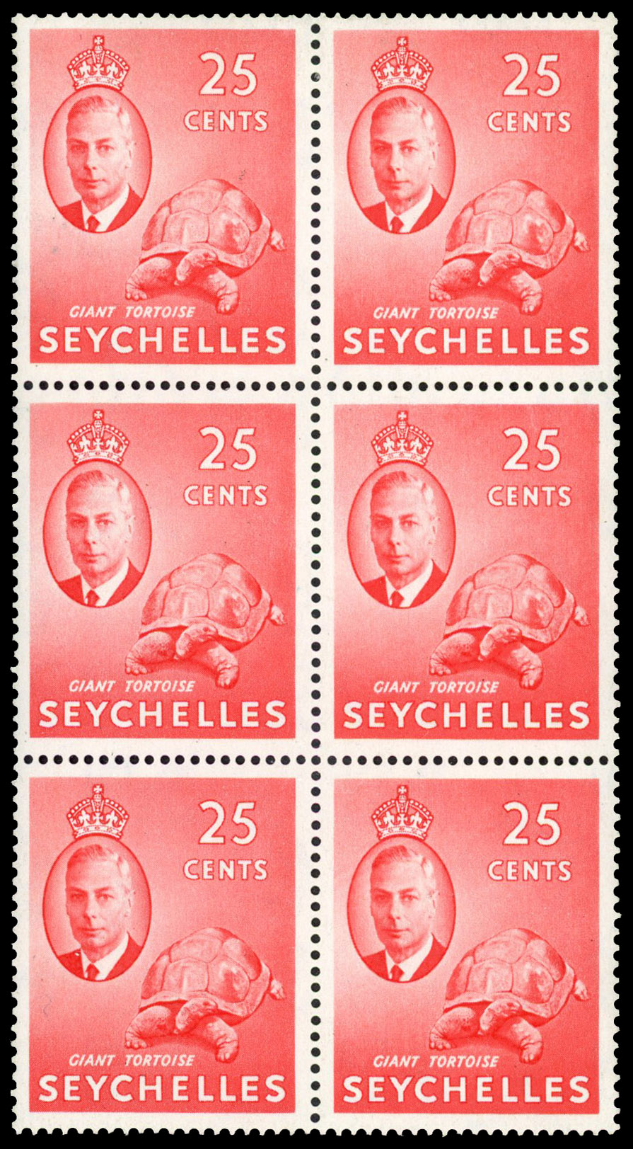 Seychelles SG 164b block mint