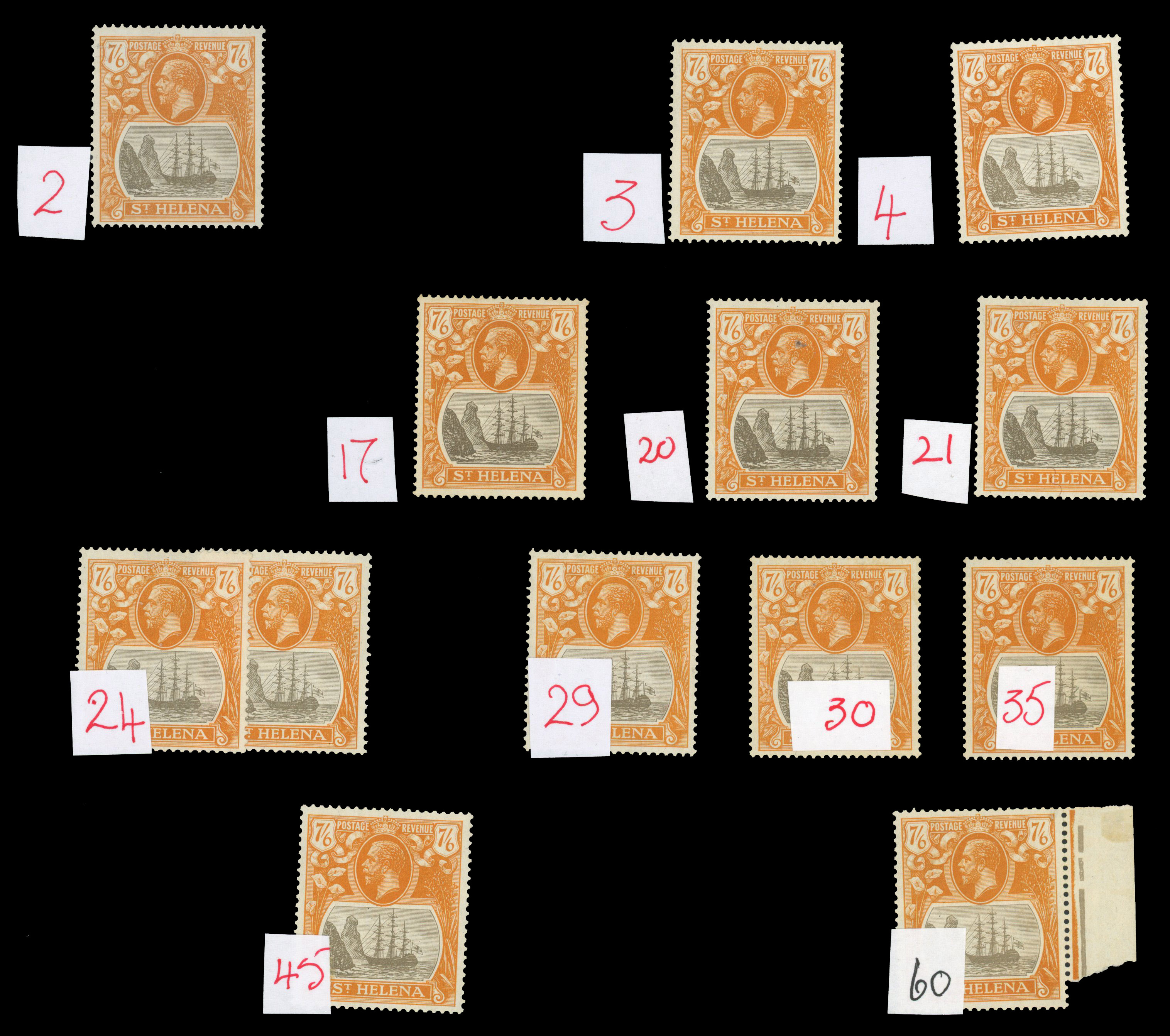 St Helena SG 111 study mint