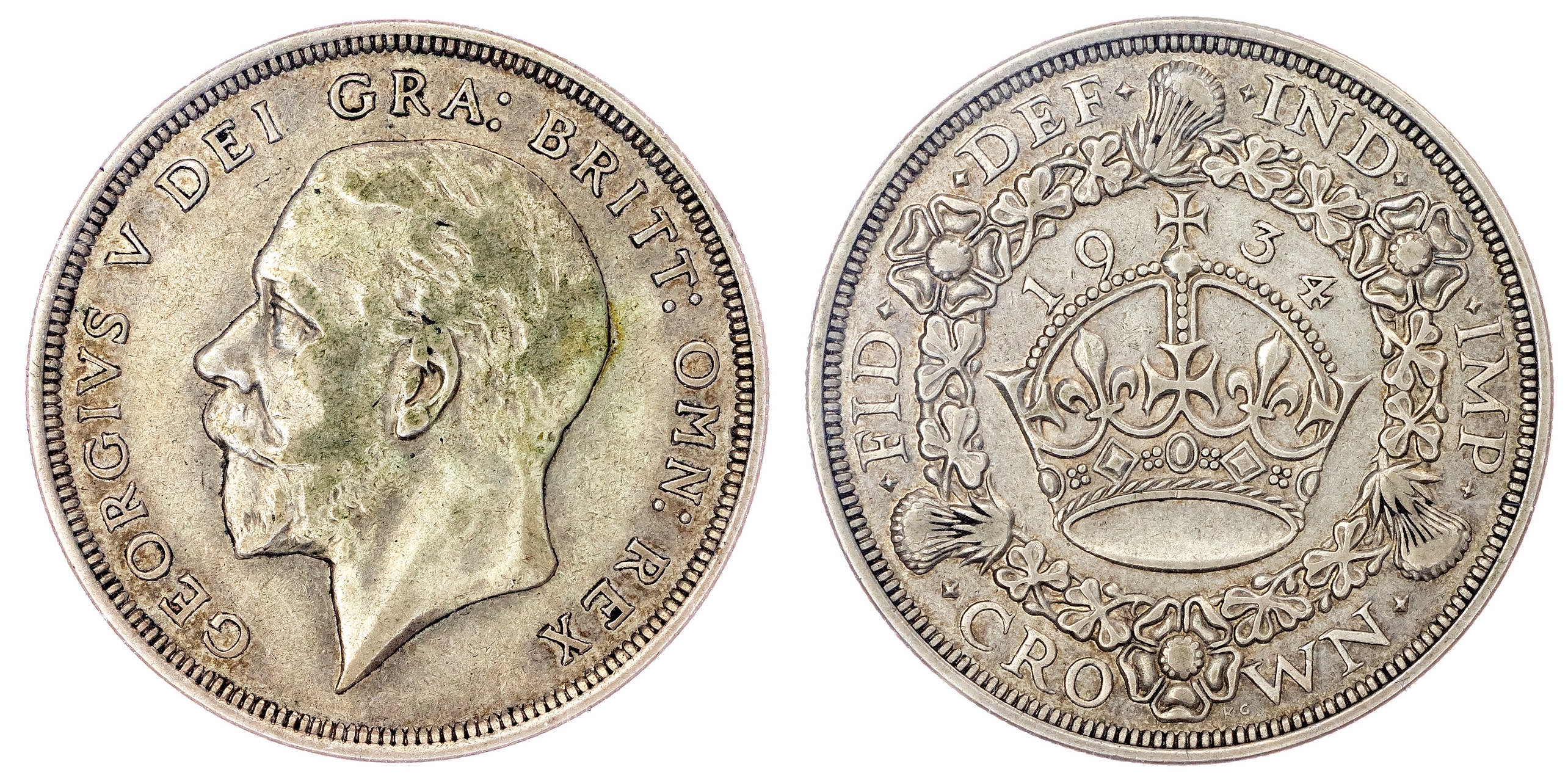 George V (1910-1936), Crown, 1934, wreath type. CGS 25