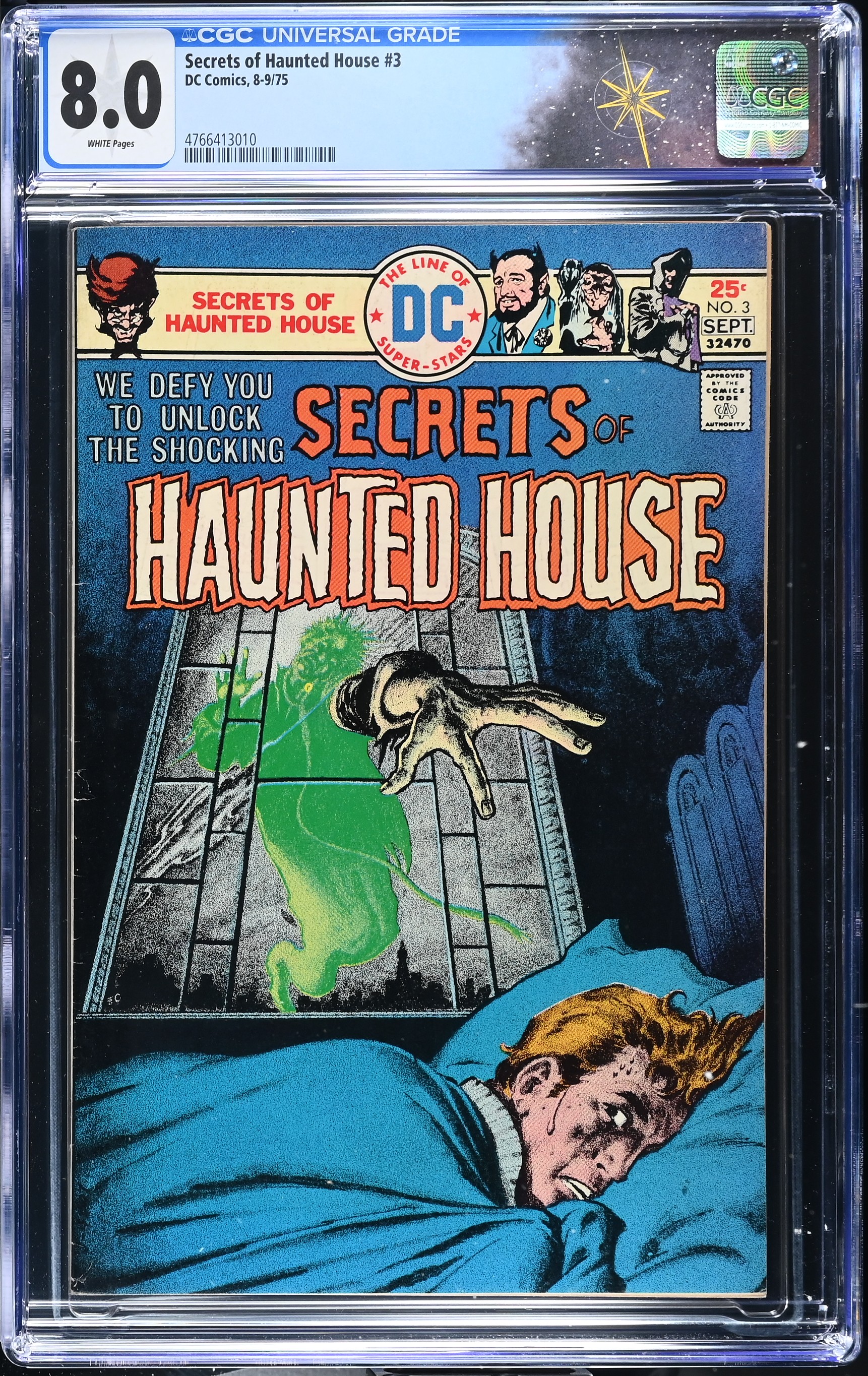 Secrets of Haunted House #3 CGC 8.0 Cover by Ernie Chan (DC Comics, 1975) White Pages