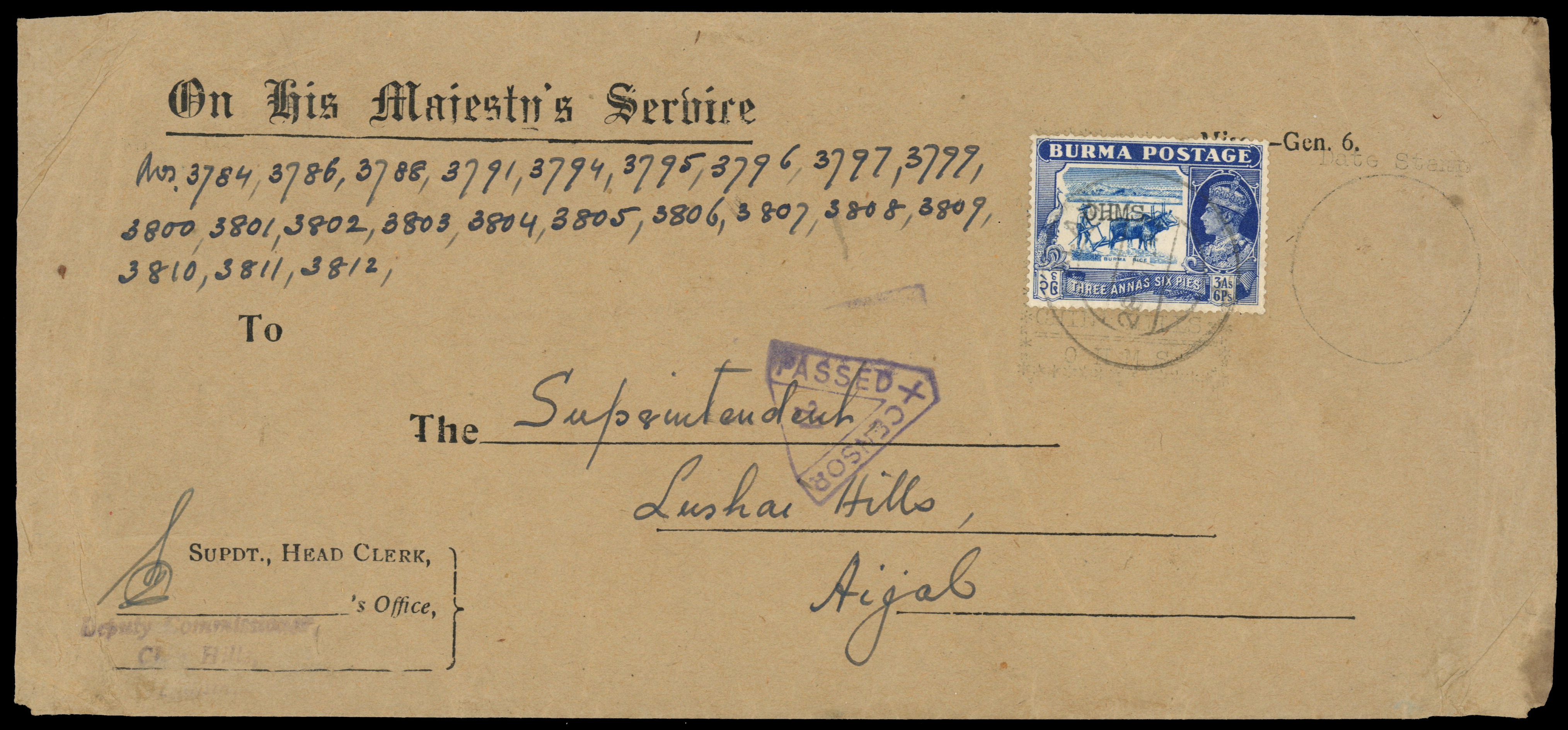 Burma Chin Hills cover