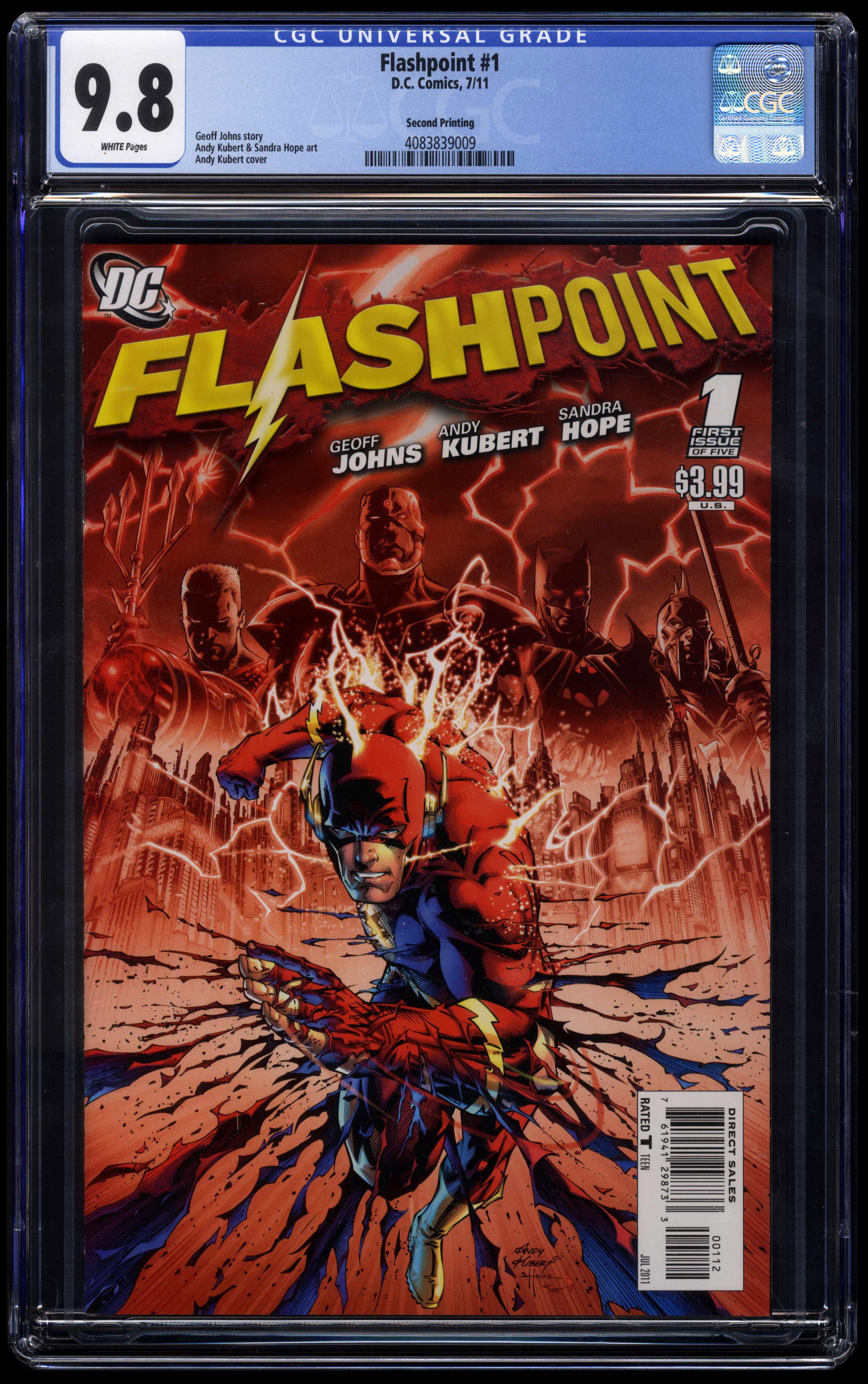 Flashpoint #1 (DC Comics 2011) CGC 9.8 Second print