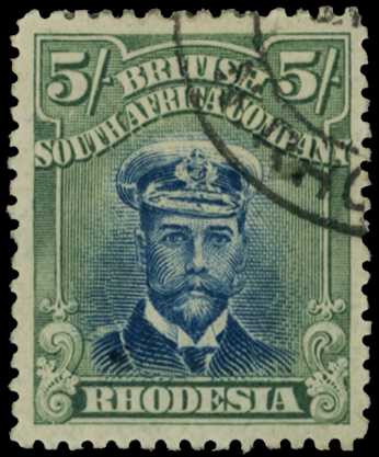 1917-20 5/- Head Die IIIA, perf 14. Fine...