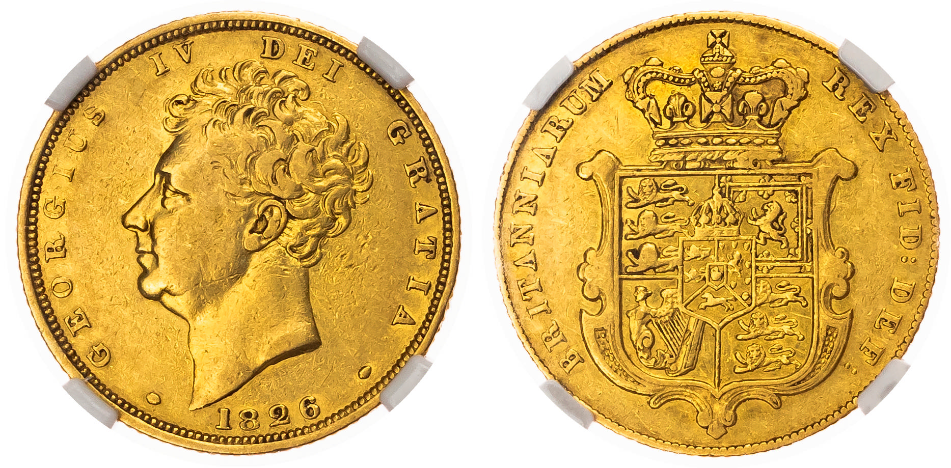 George IV (1820-1830), AV Sovereign, 1826. 