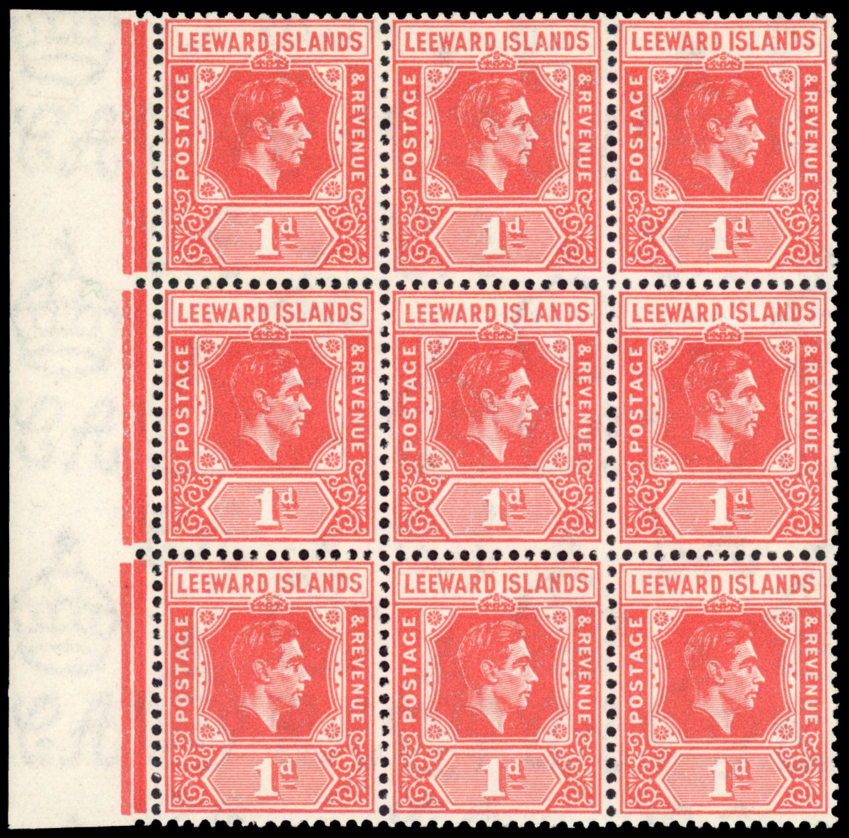 Leeward Islands SG 99da blocks mint