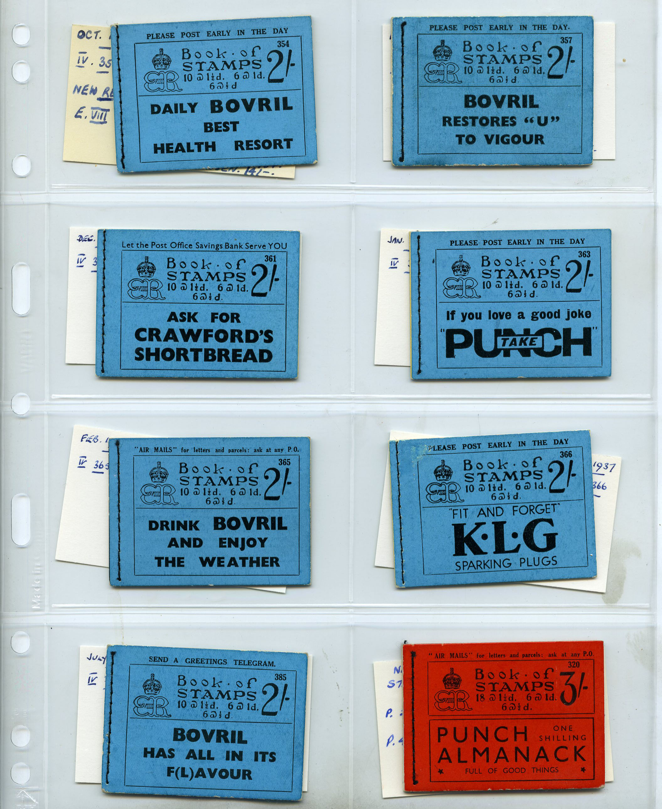 1936-7 KE VIII 2/-, 3/- and 5/-...