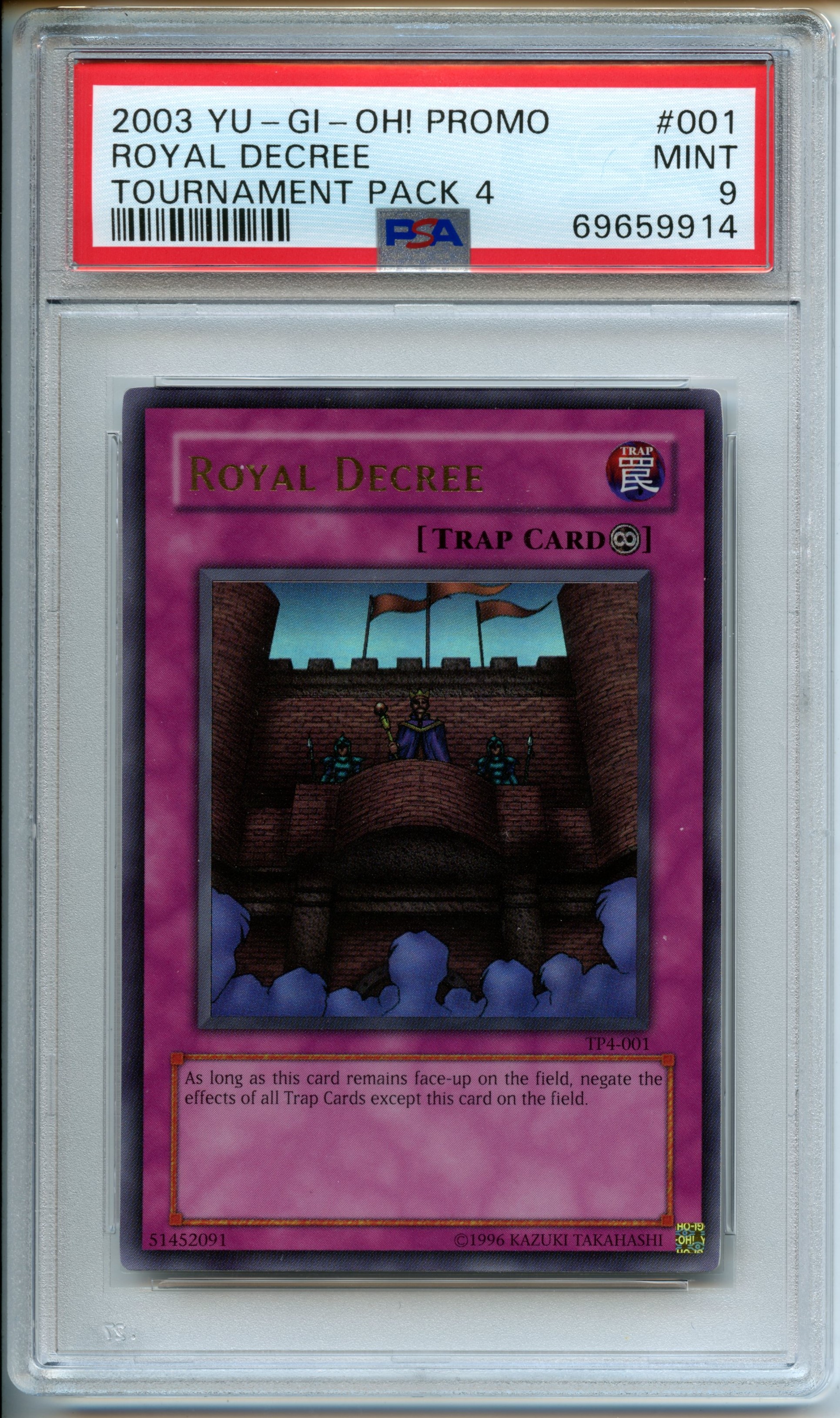 Yu-Gi-Oh! - Royal Decree  - Tournament Pack 4 - PSA 9 