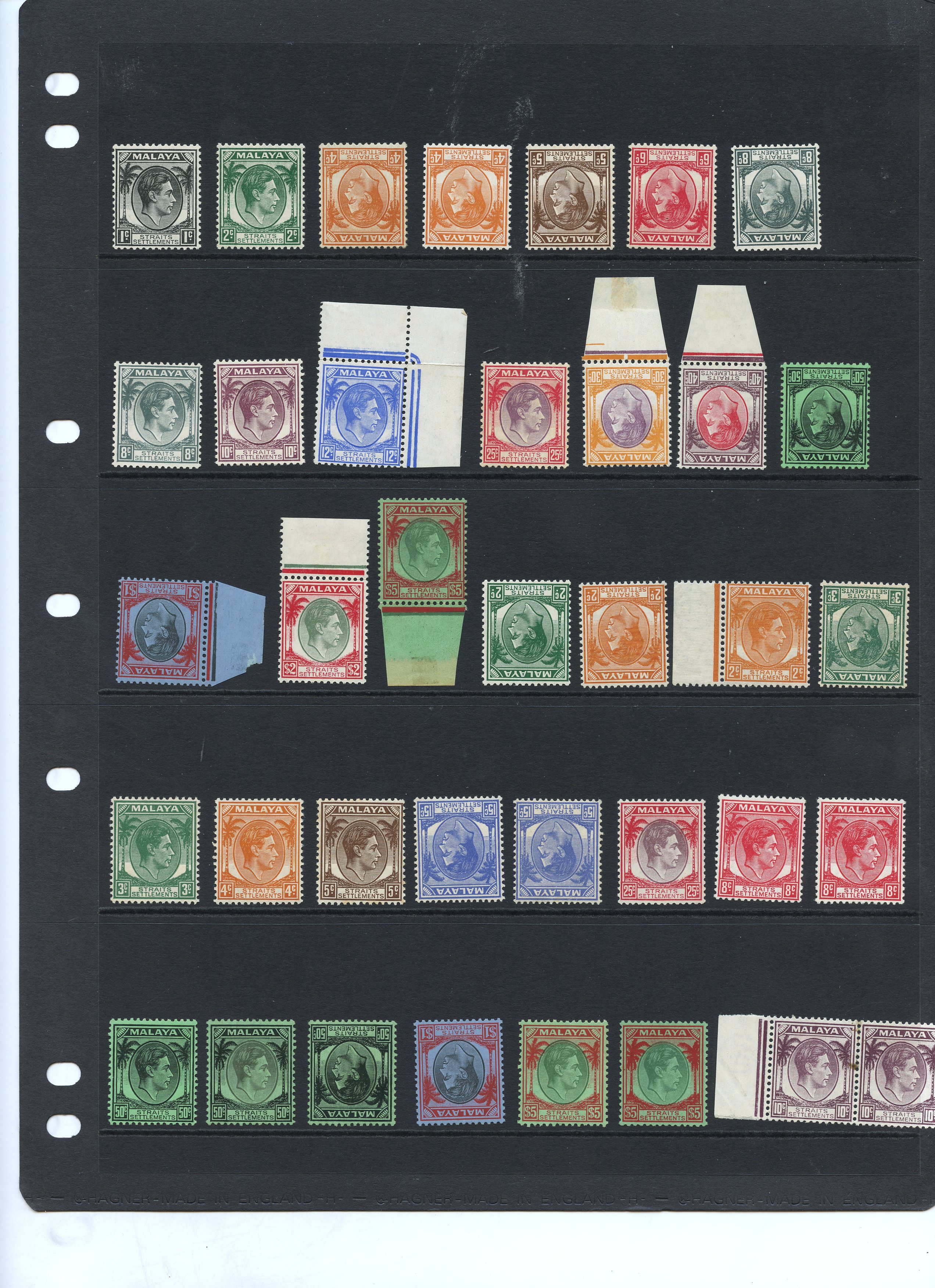 Straits Settlements SG 278-98 collection...