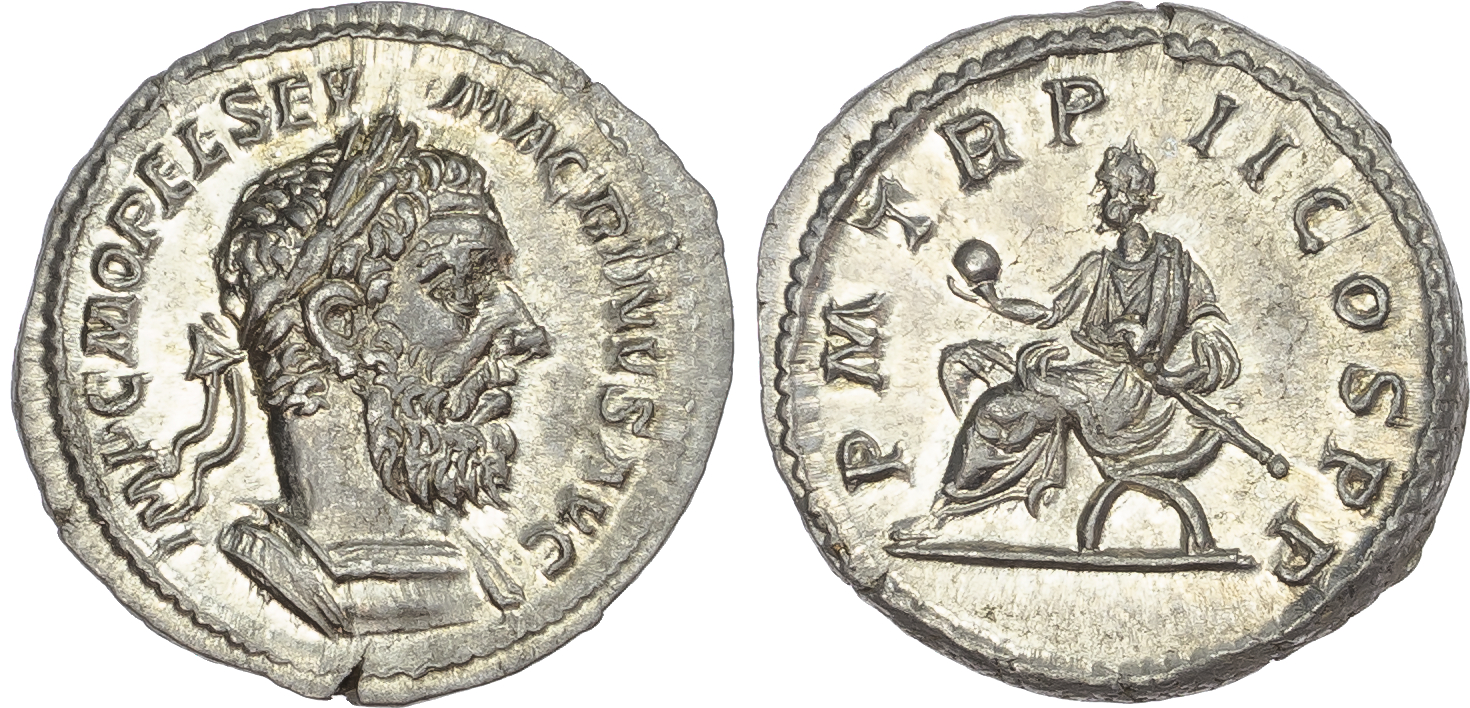 Macrinus (AD 217-218) AR Denarius, Rome, AD 217, 3.34g. 