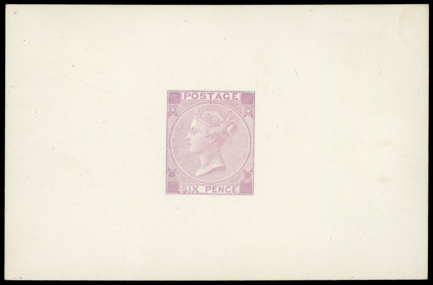 1870 6d Die proof in lilac