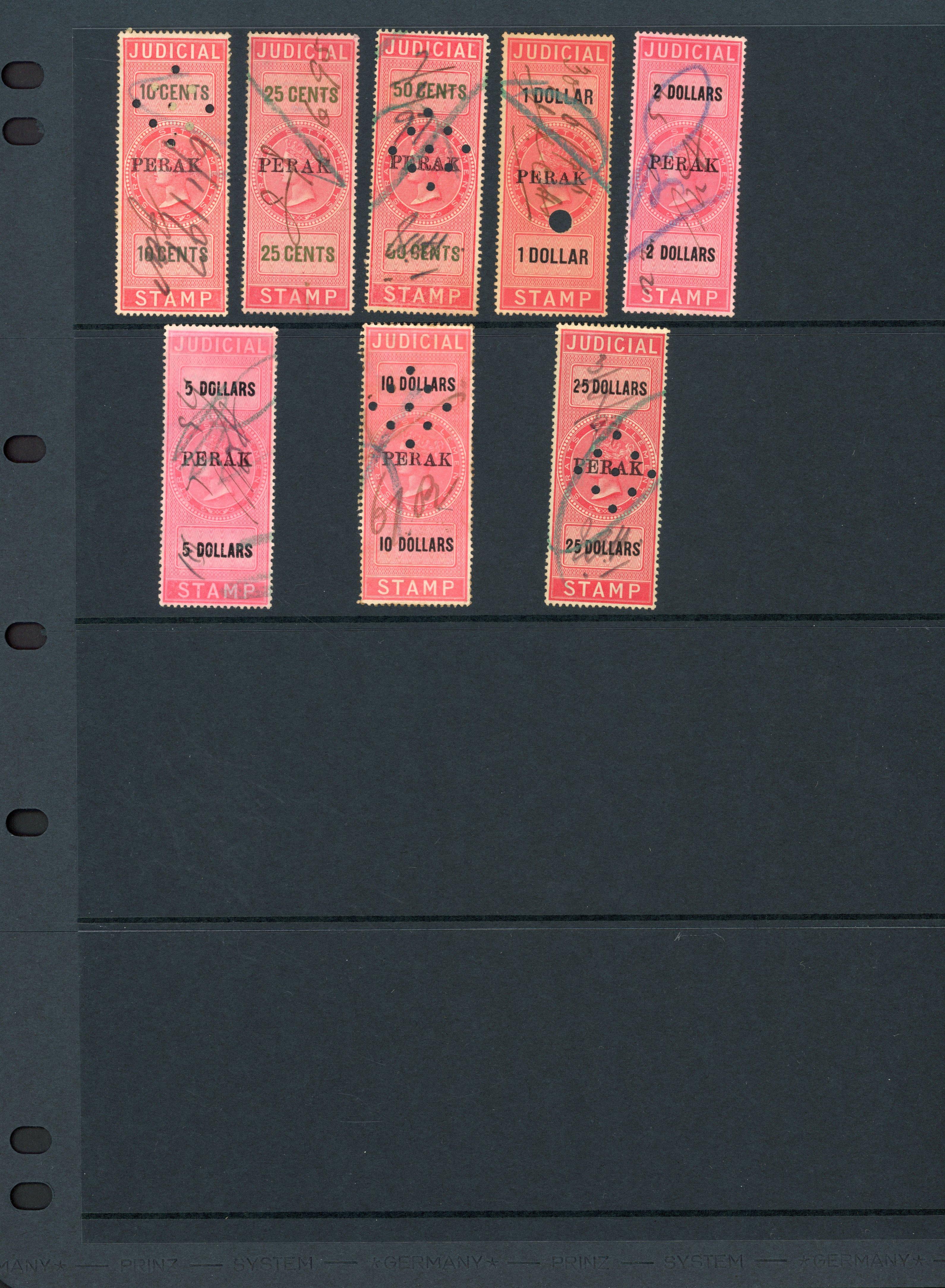 Perak Judicial 1895-97 series used