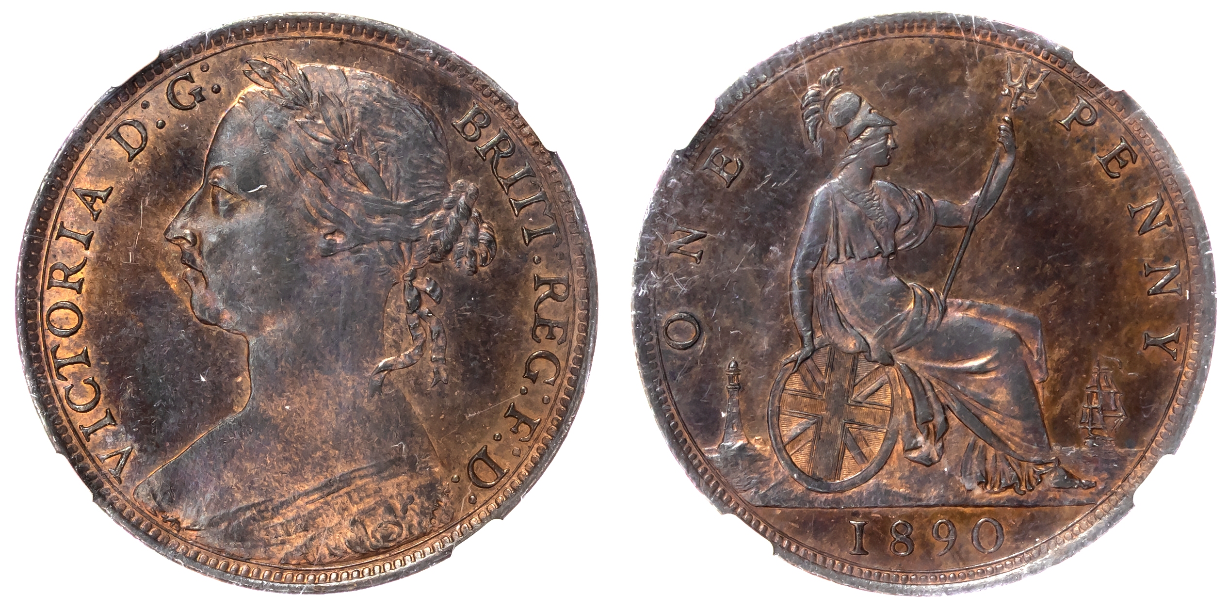 Victoria (1837-1901), Penny, 1890. 