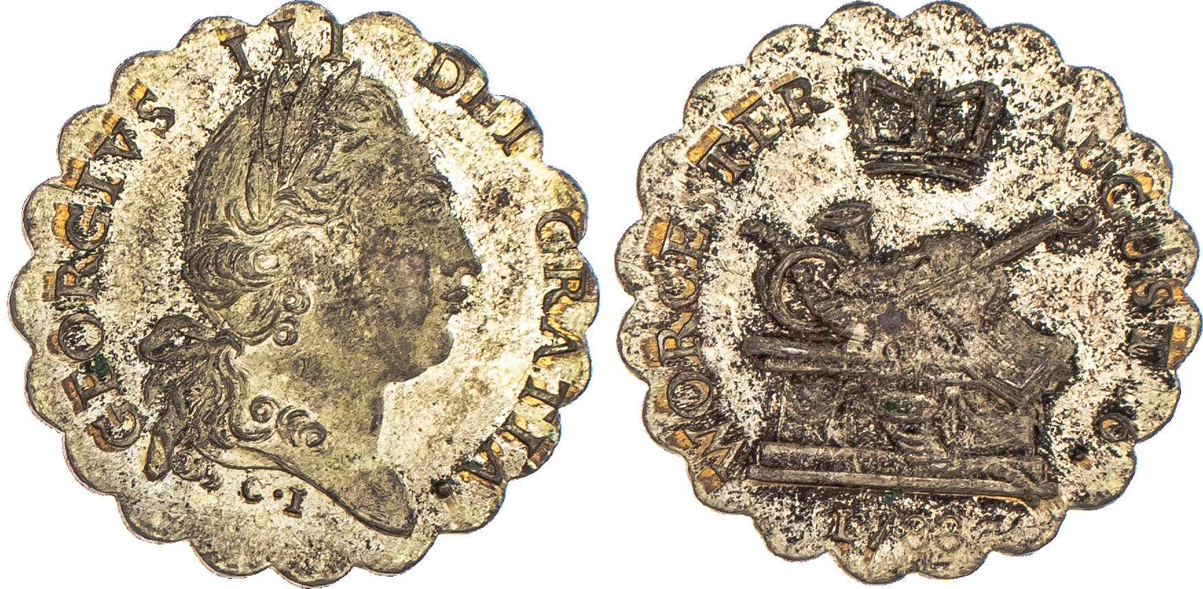 Worcester, Visit of George III silvered...