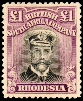 Rhodesia £1 SG 278 variant mint