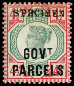 GB 1892 (SPECIMEN) SGO71s