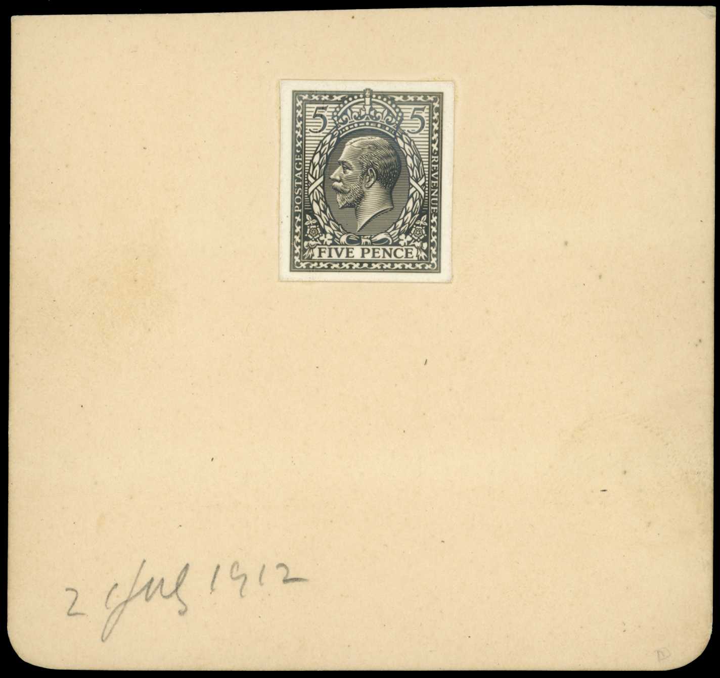 1912 5d Bromide of Eve's Wreath design...