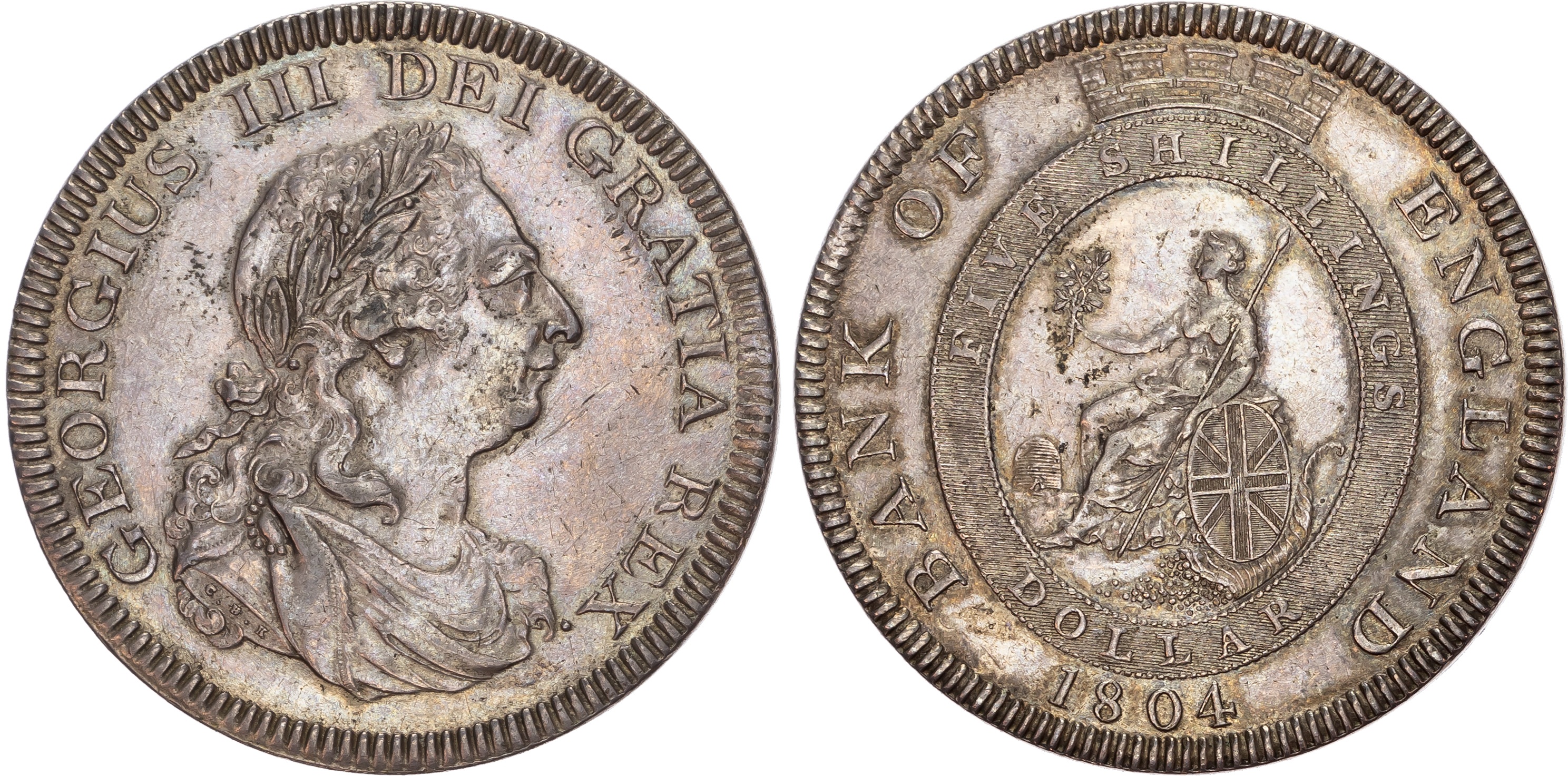 George III (1760-1820), Bank of England Dollar, 1804