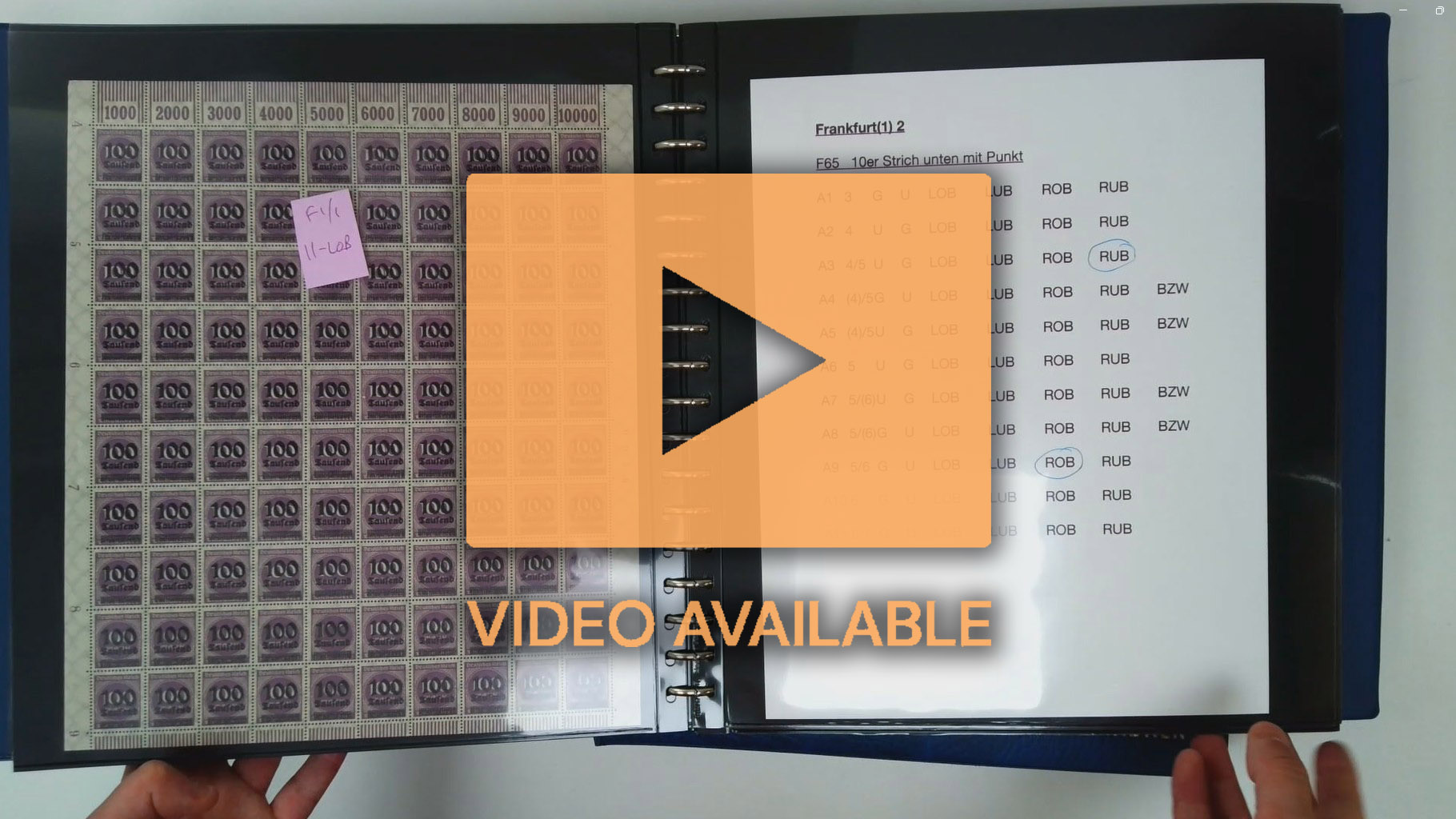 Germany Inflation 1923 100Tsd on 100m sheets