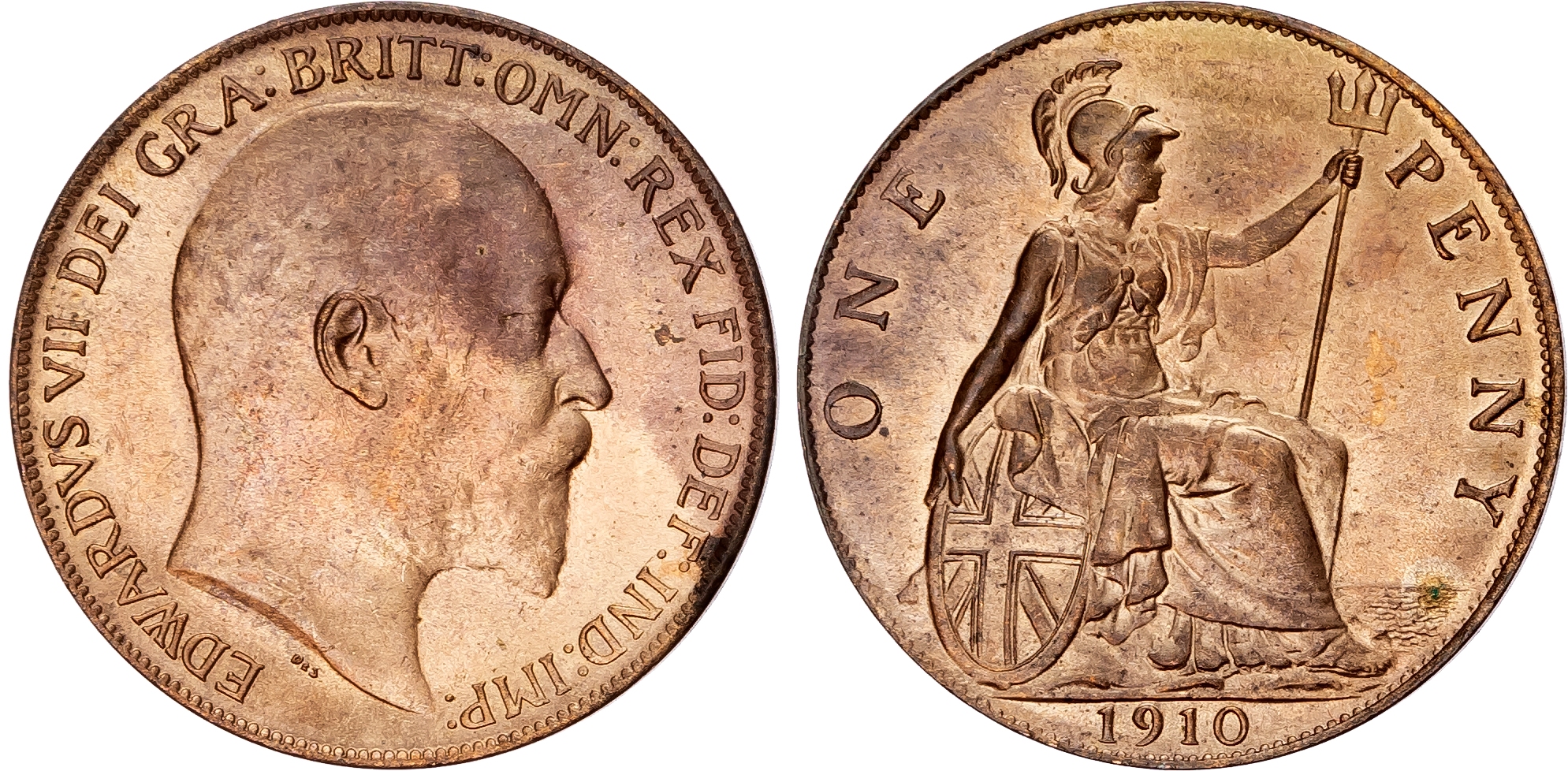 Edward VII (1901-1910), Penny, 1910