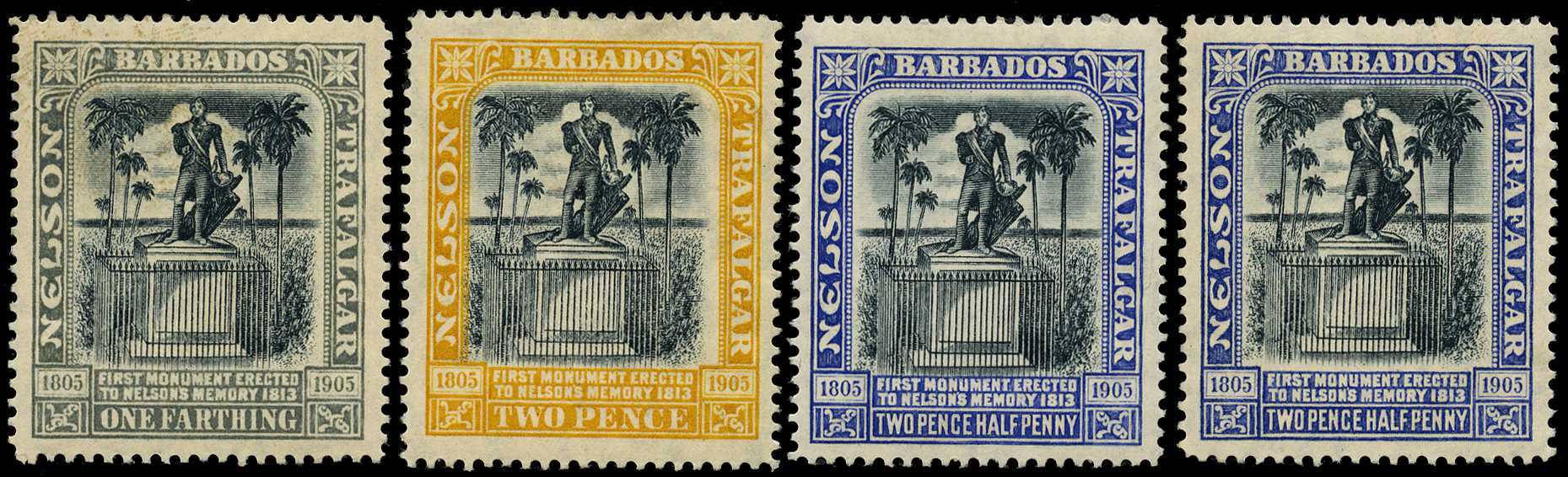 1907 Nelson Centenary wmk. MCA, set...