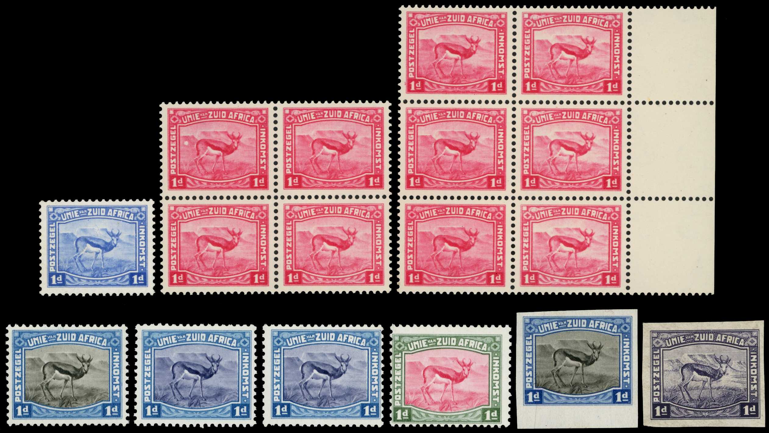 1923 Harrison Springbok 1d essay mint...