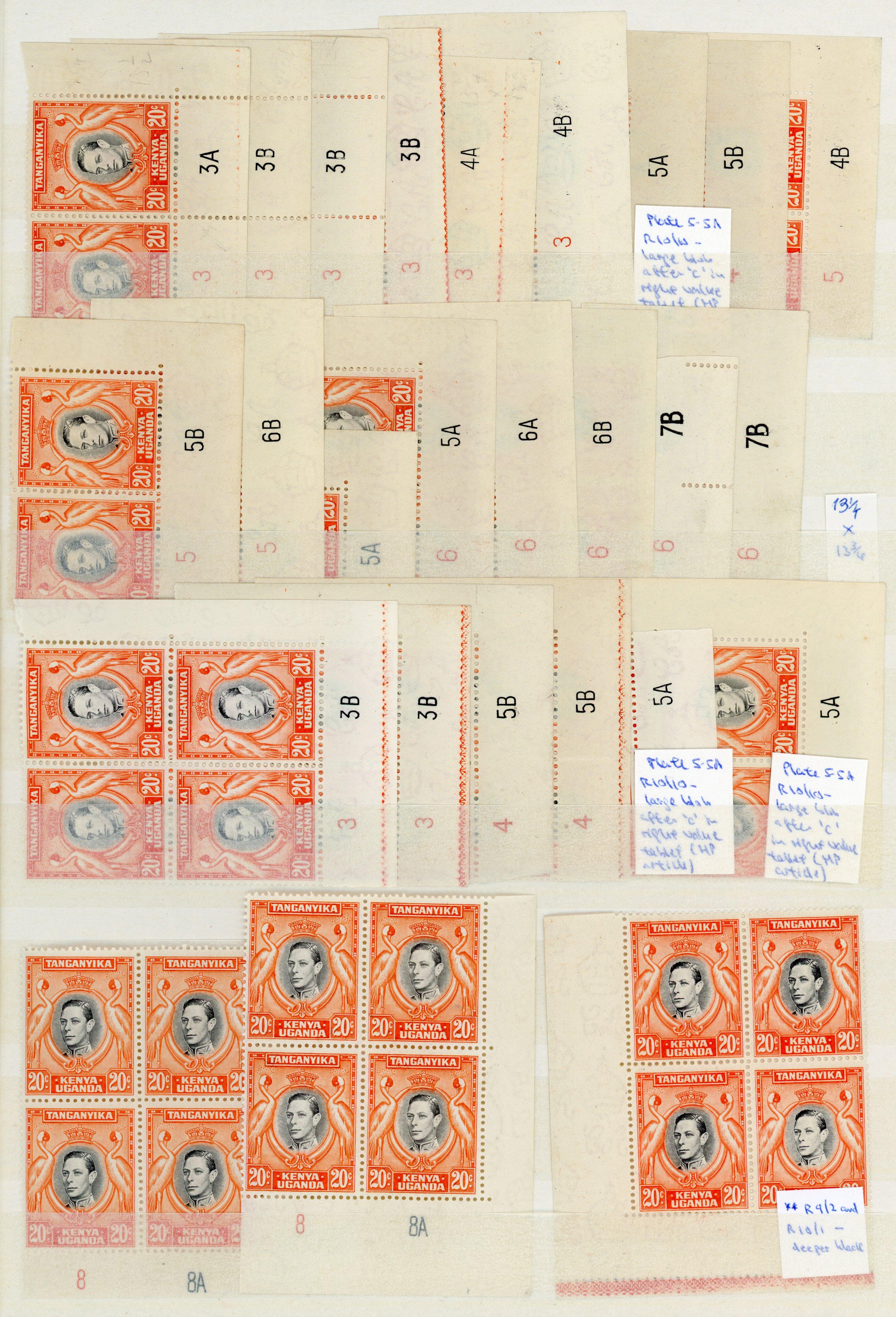 KUT SG 139b, ba Plate numbers mint