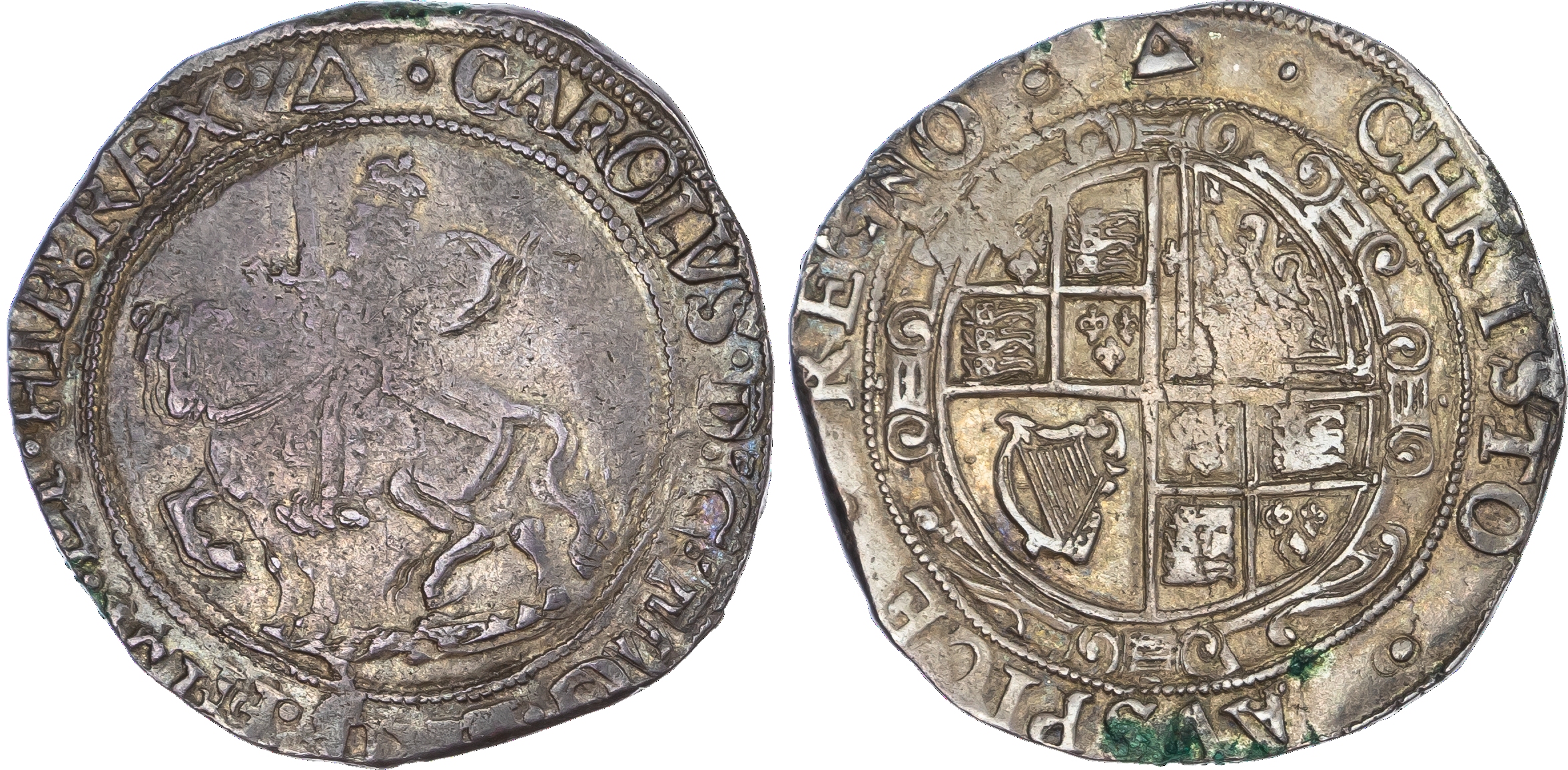 Charles I (1625 ‑1649), AR Halfcrown, 15.35gm., Tower Mint,