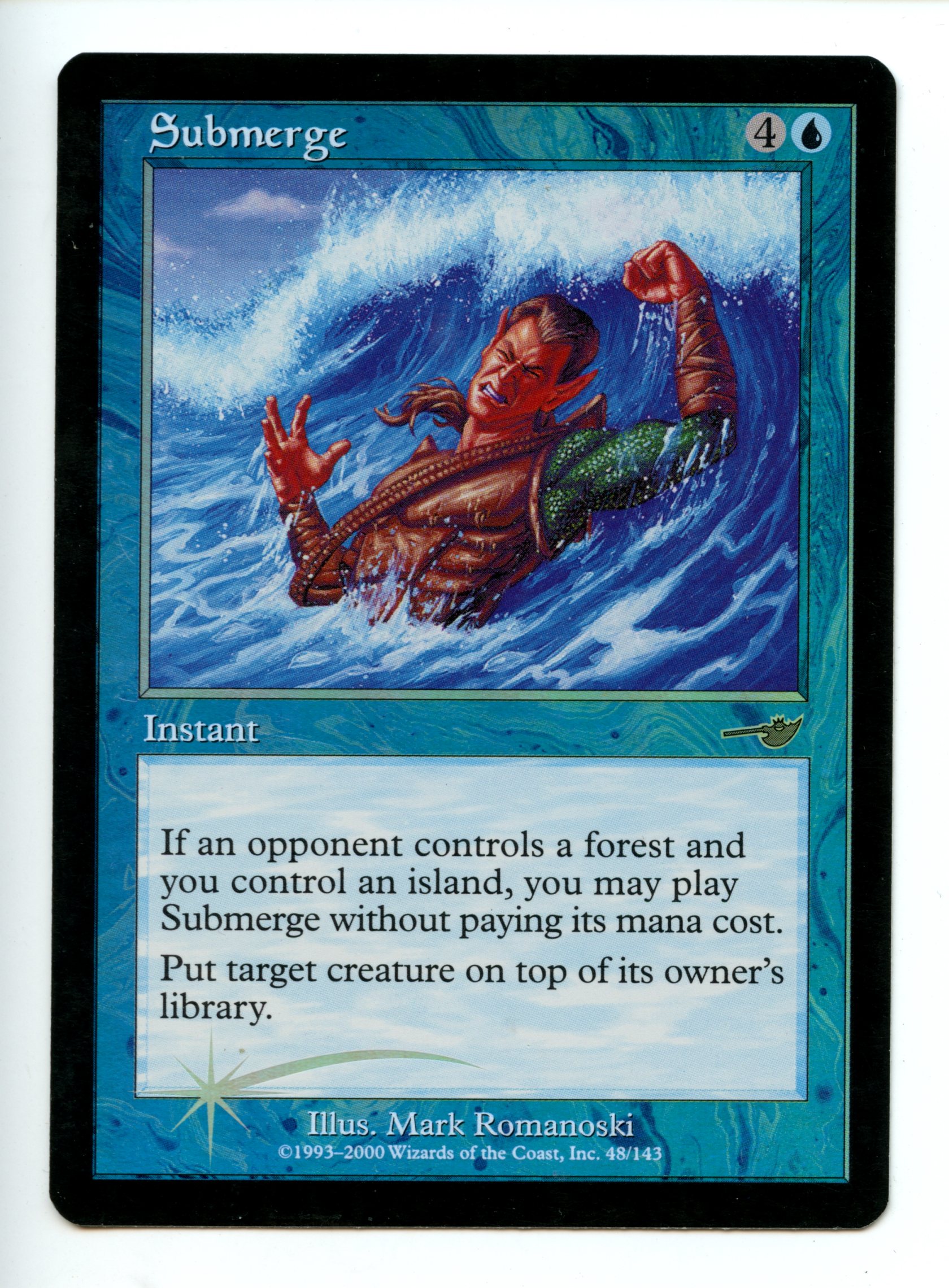 Magic The Gathering - Submerge FOIL - Nemesis - Moderately Played