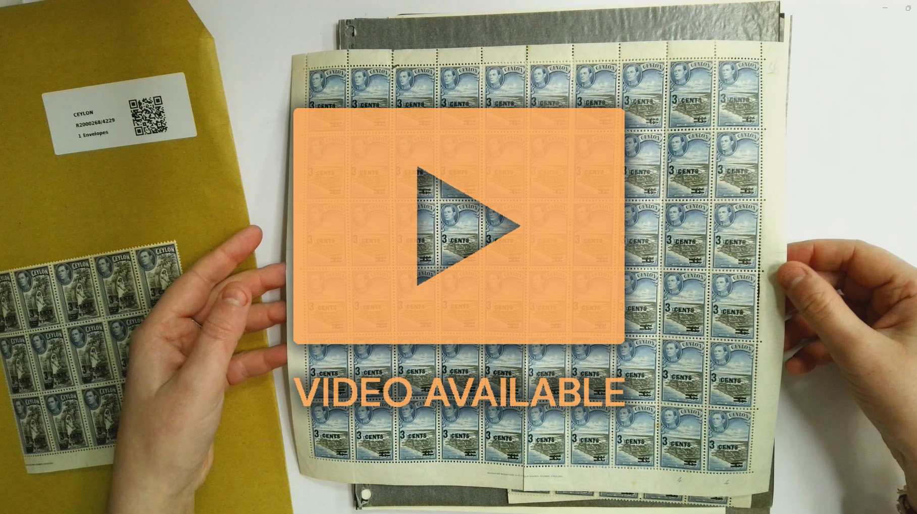 Ceylon SG 398-9 collection mint