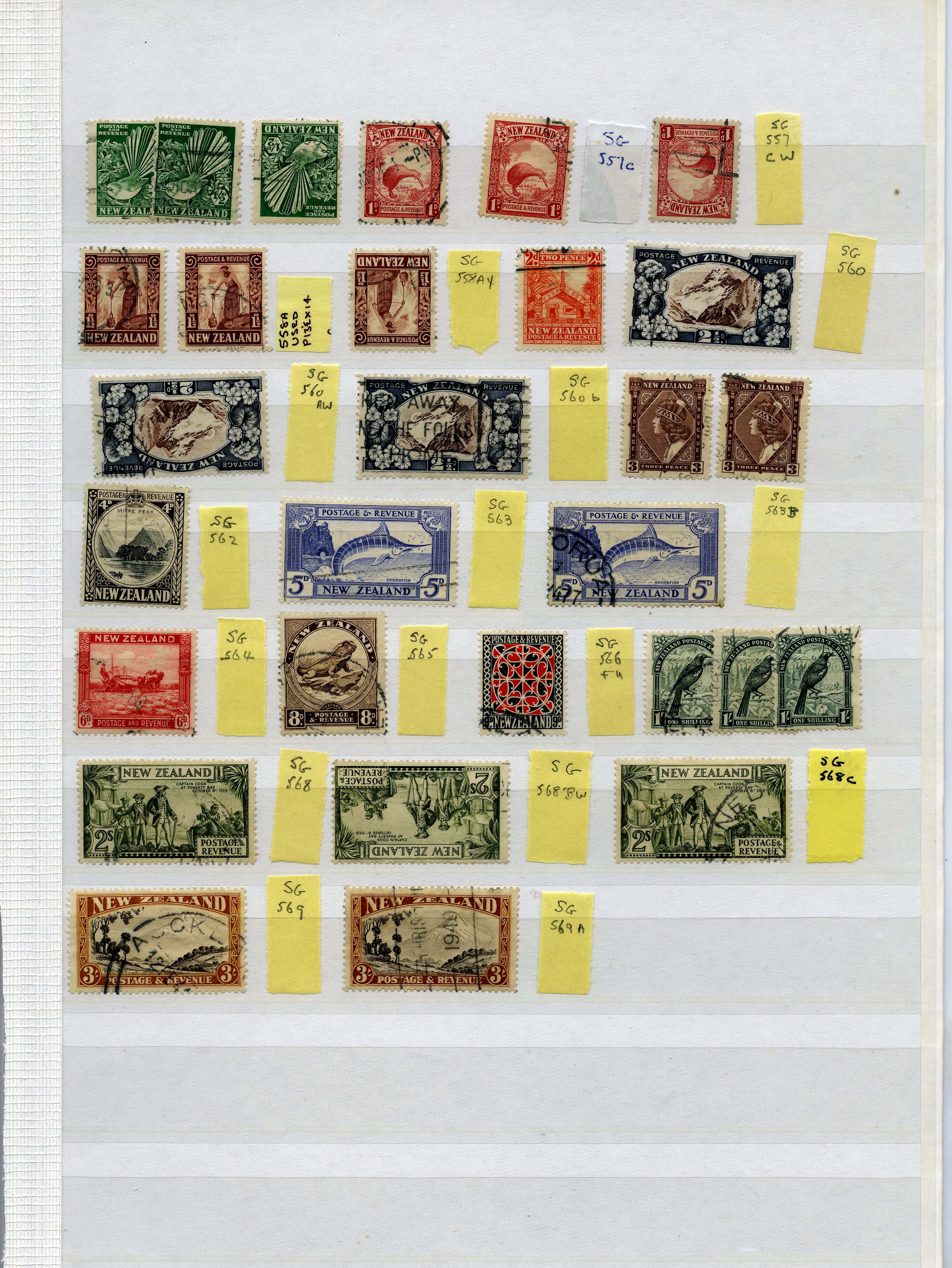 1935-6 Single watermark Pictorials used (29)...