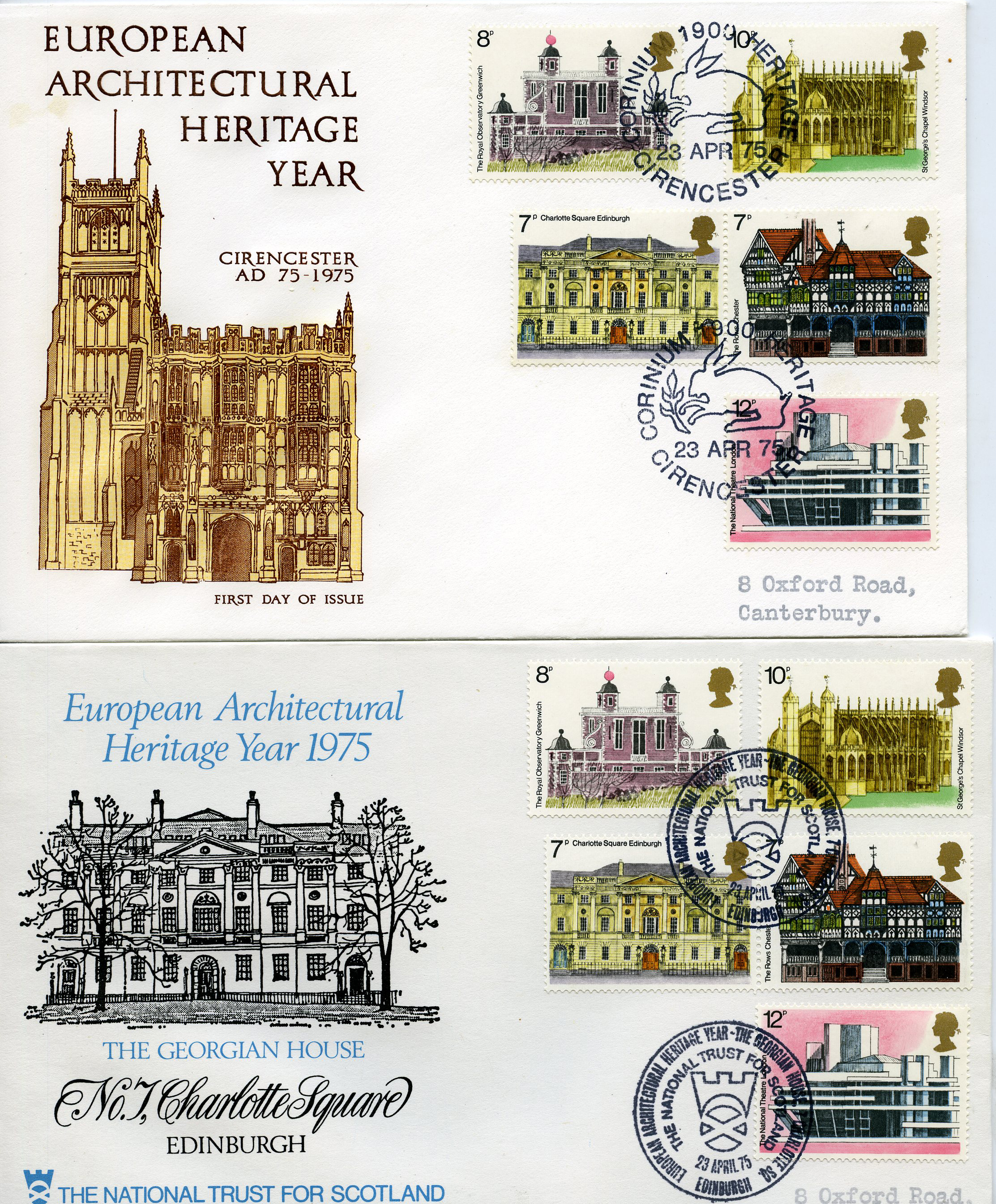 FIRST DAY COVERS: 1975 European...
