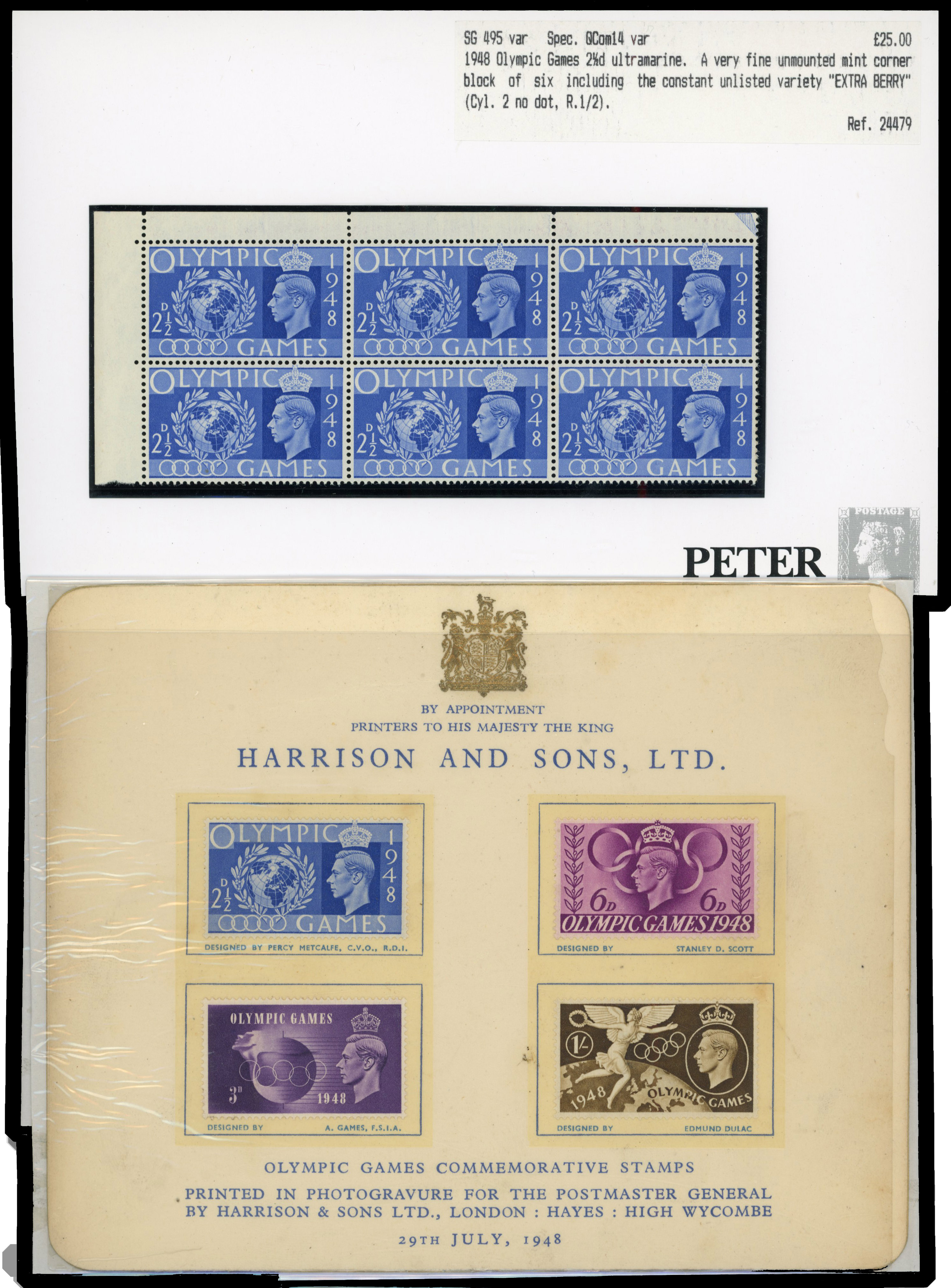 1948 Olympics collection (SG495-8)