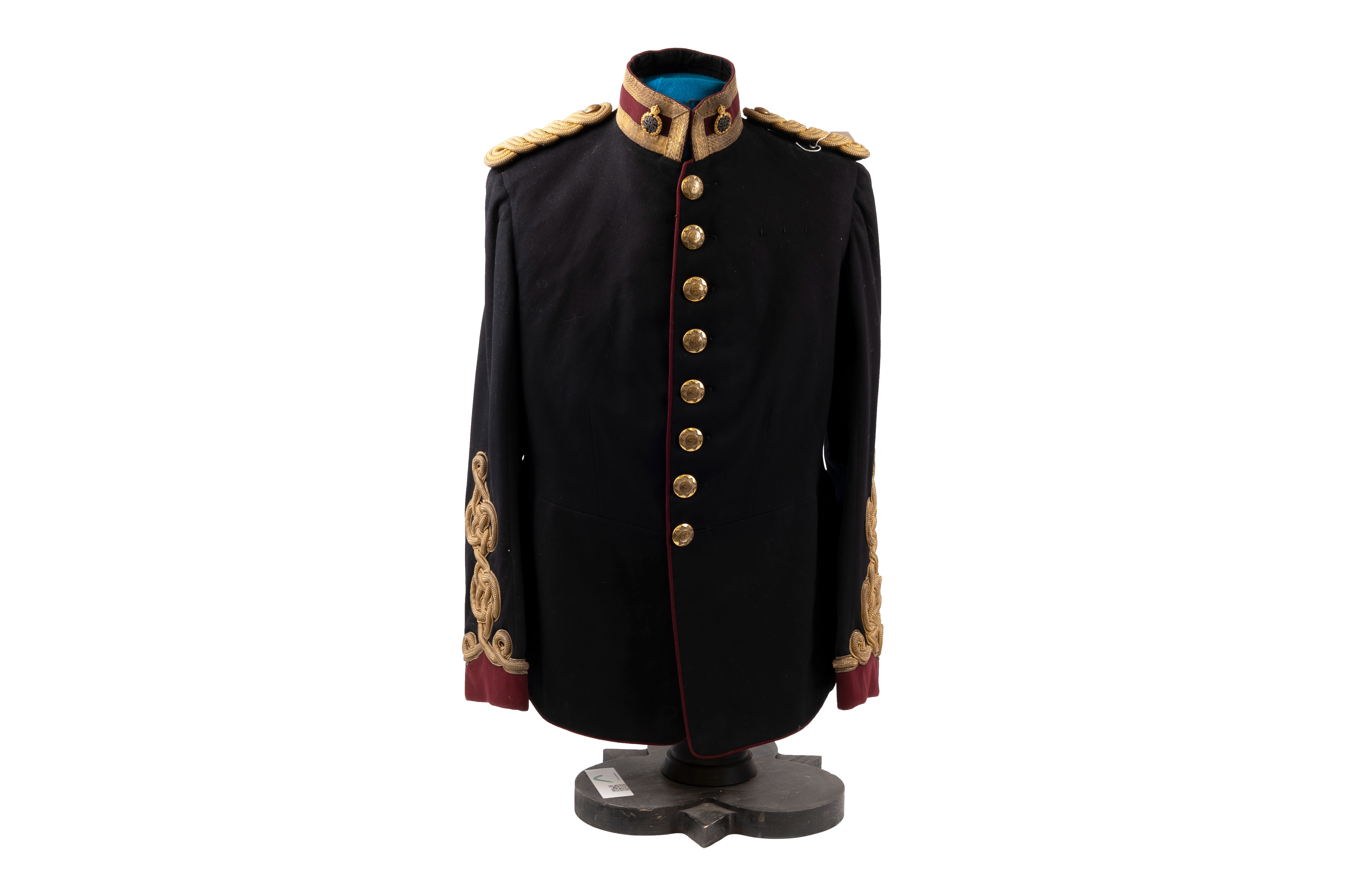 Victorian Period Army Veterinary Corp. Dress Uniform and boxed head-dress plume 
